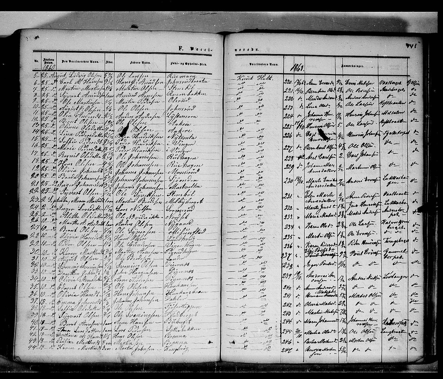 Grue prestekontor, AV/SAH-PREST-036/H/Ha/Haa/L0009: Parish register (official) no. 9, 1859-1863, p. 445