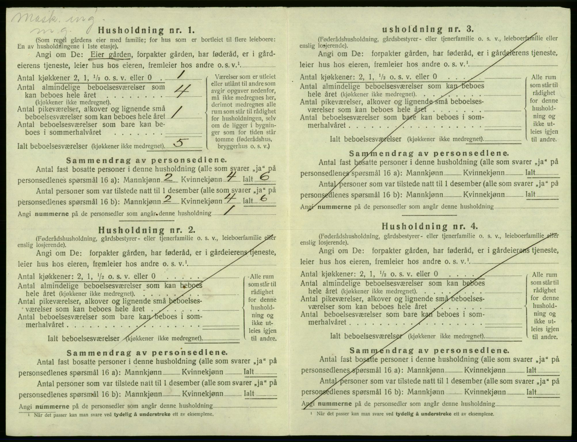 SAB, 1920 census for Laksevåg, 1920, p. 292