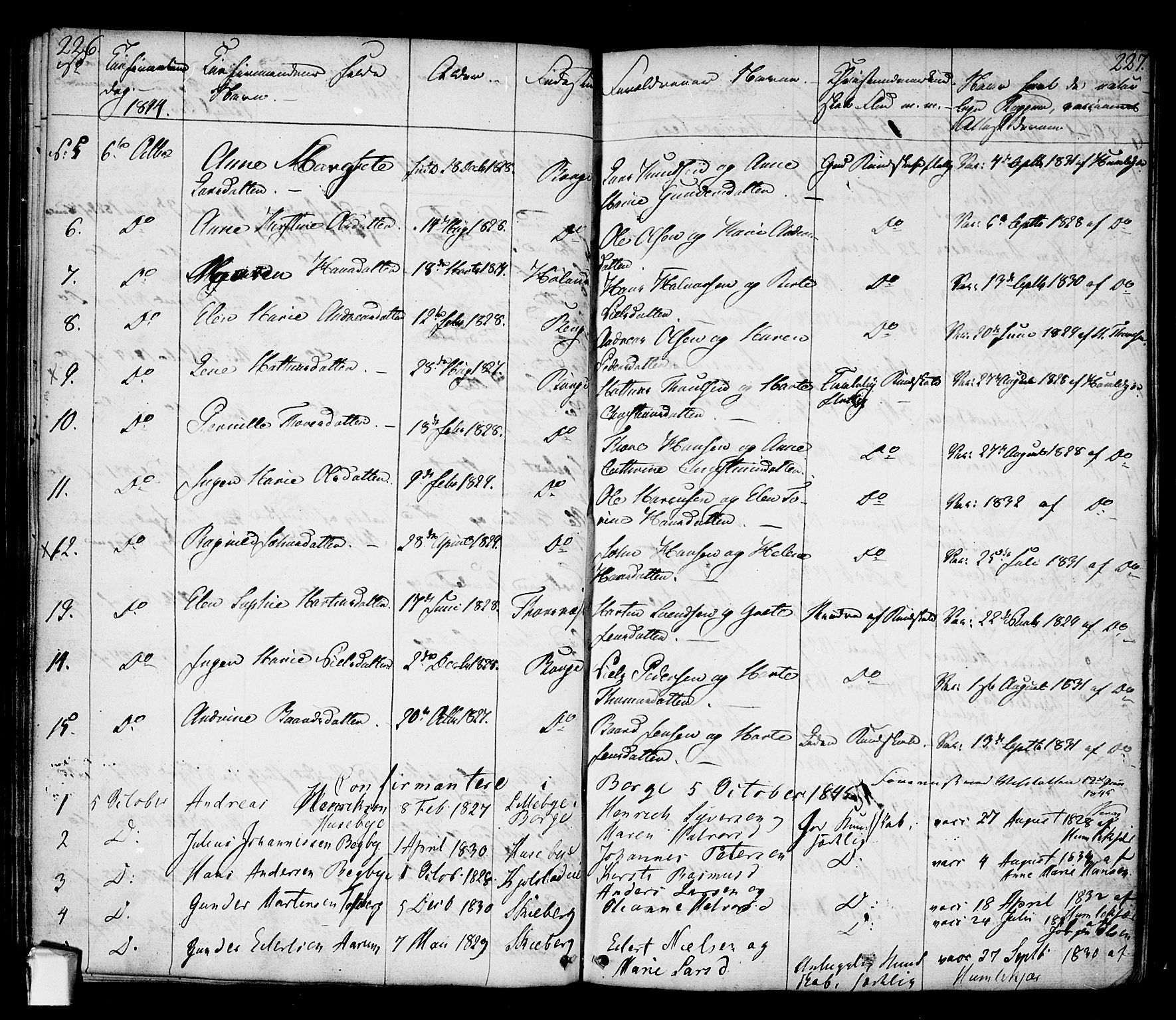 Borge prestekontor Kirkebøker, AV/SAO-A-10903/F/Fa/L0004: Parish register (official) no. I 4, 1836-1848, p. 226-227