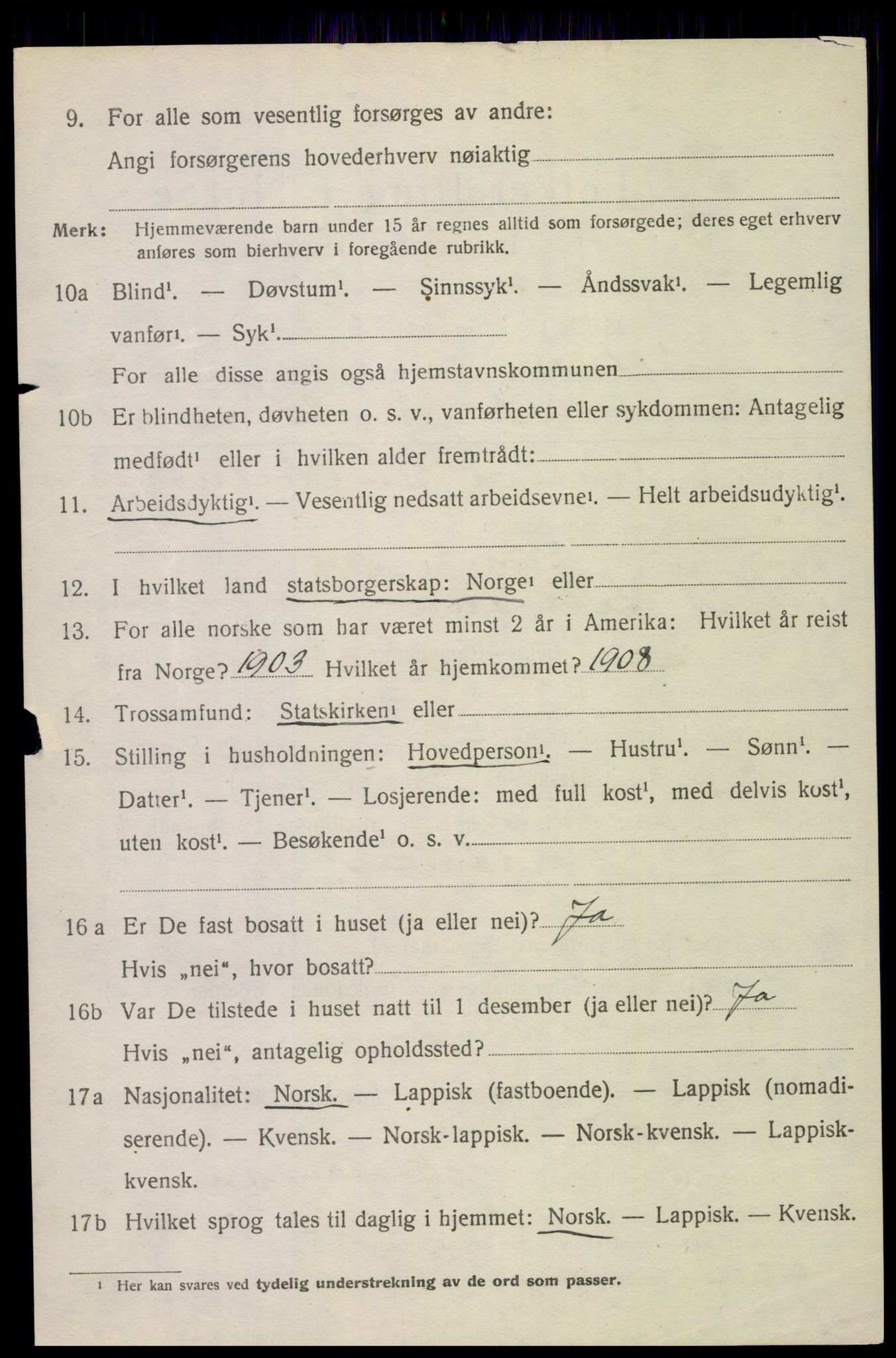 SAT, 1920 census for Saltdal, 1920, p. 7804