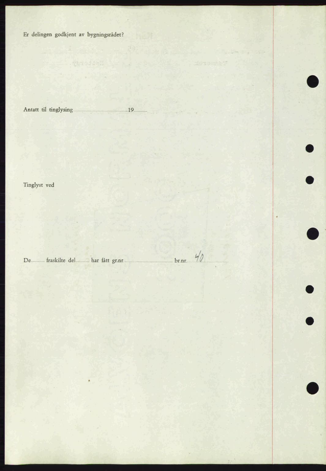 Tønsberg sorenskriveri, AV/SAKO-A-130/G/Ga/Gaa/L0017a: Mortgage book no. A17a, 1945-1945, Diary no: : 1728/1945