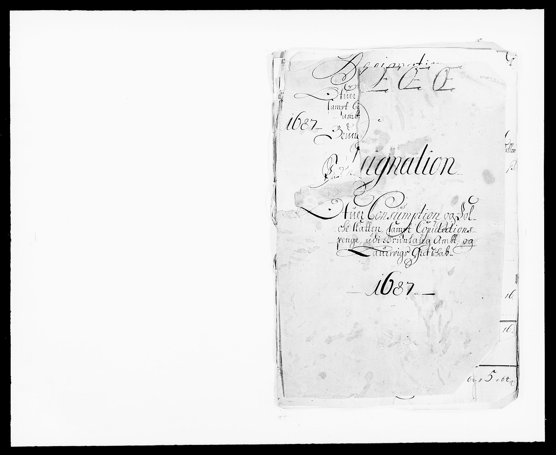 Rentekammeret inntil 1814, Reviderte regnskaper, Fogderegnskap, RA/EA-4092/R33/L1970: Fogderegnskap Larvik grevskap, 1675-1687, p. 394