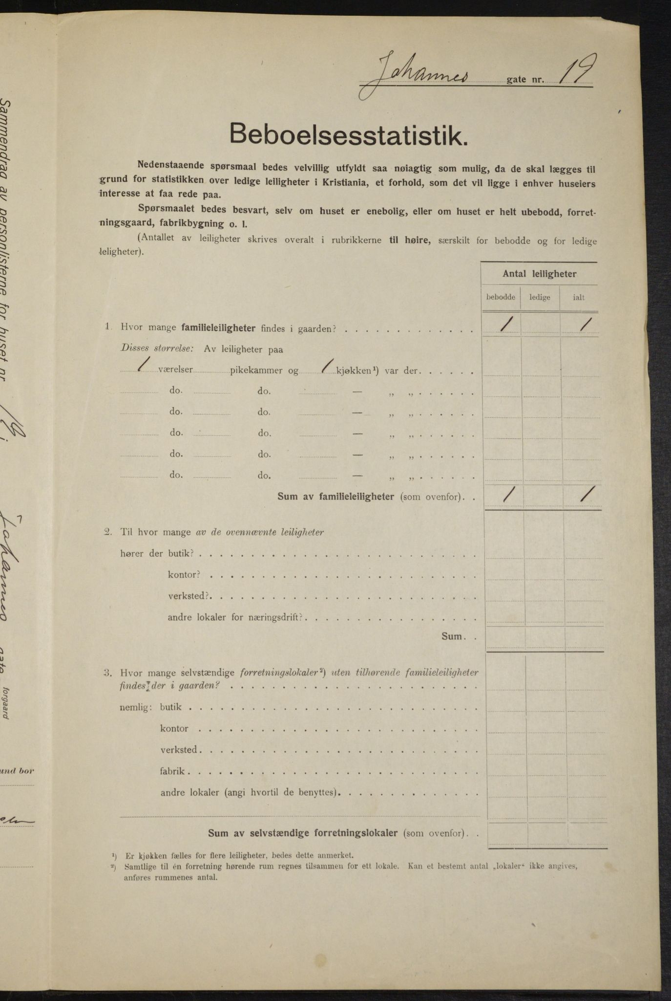 OBA, Municipal Census 1915 for Kristiania, 1915, p. 46860