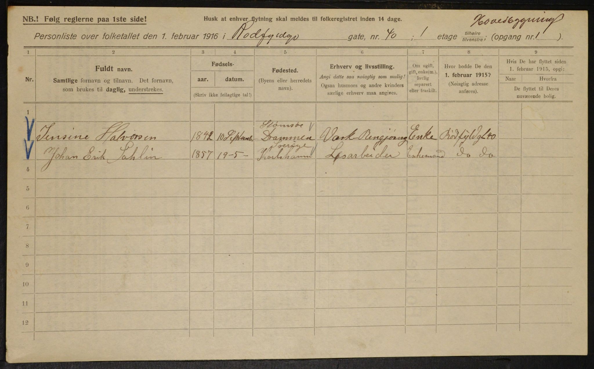 OBA, Municipal Census 1916 for Kristiania, 1916, p. 88341