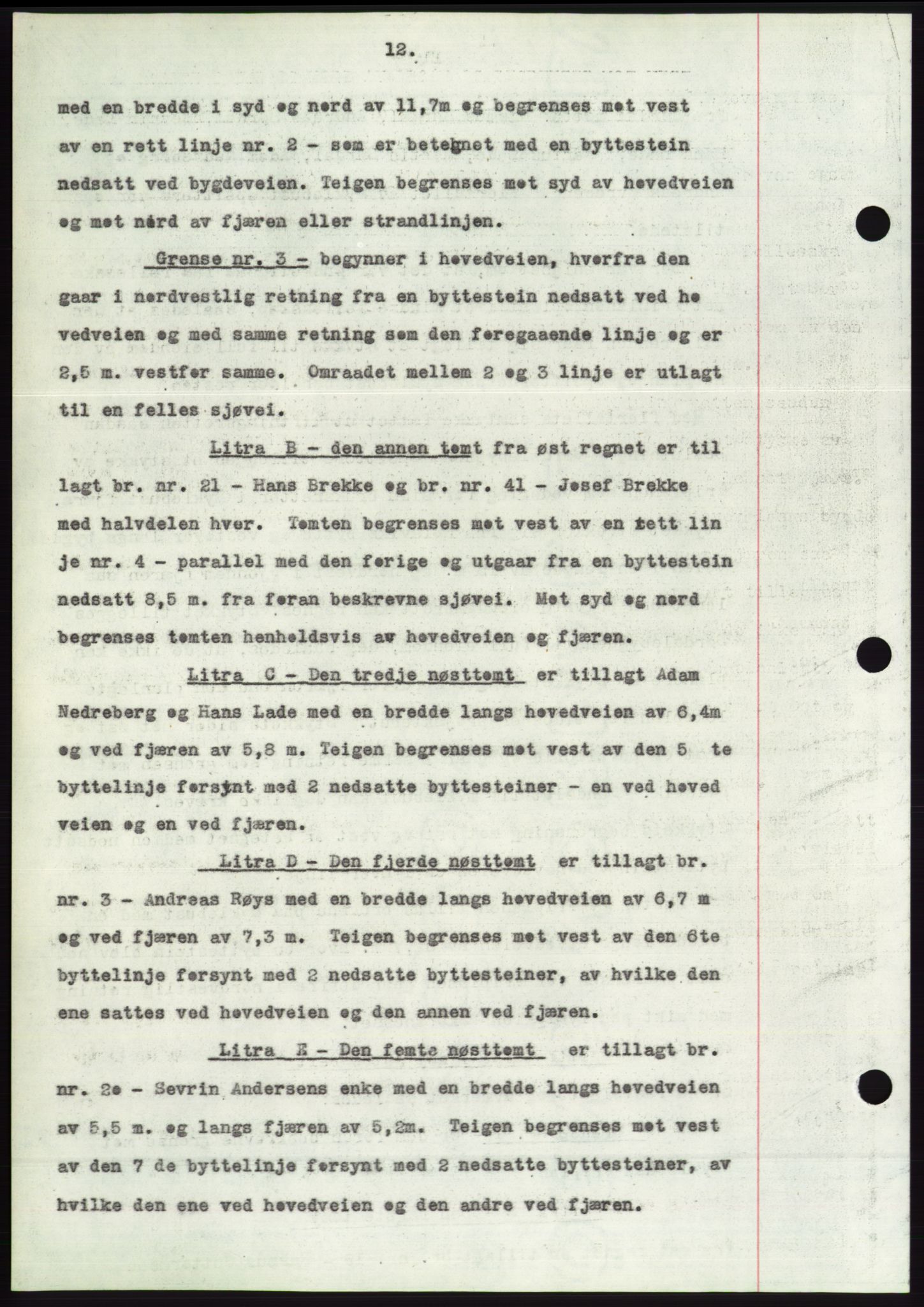 Søre Sunnmøre sorenskriveri, AV/SAT-A-4122/1/2/2C/L0062: Mortgage book no. 56, 1936-1937, Diary no: : 57/1937