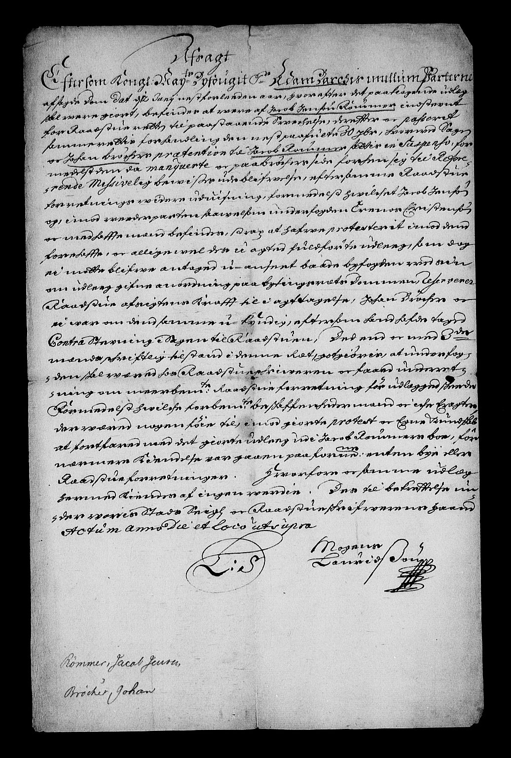 Stattholderembetet 1572-1771, AV/RA-EA-2870/Af/L0001: Avskrifter av vedlegg til originale supplikker, nummerert i samsvar med supplikkbøkene, 1683-1687, p. 12