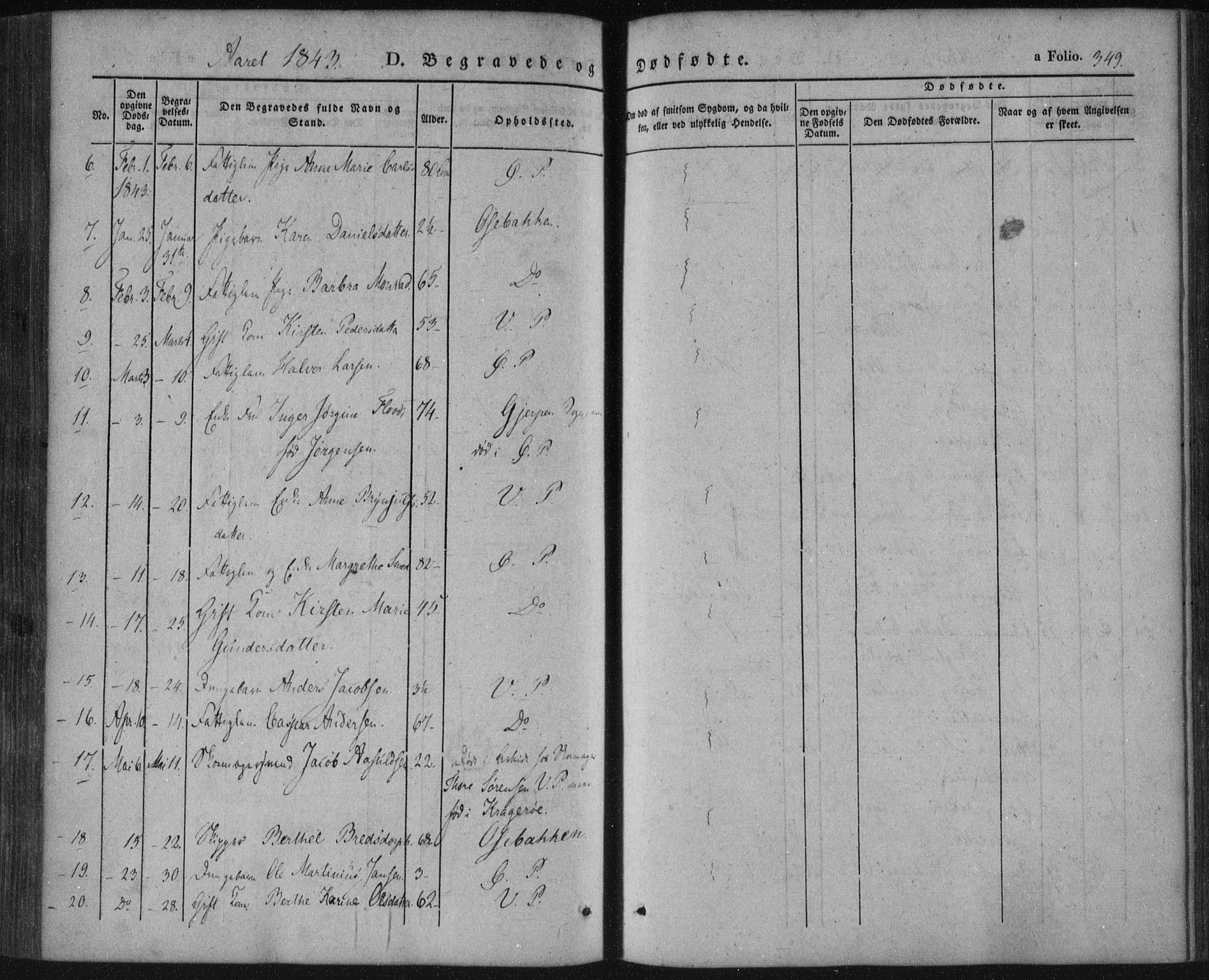 Porsgrunn kirkebøker , SAKO/A-104/F/Fa/L0006: Parish register (official) no. 6, 1841-1857, p. 349
