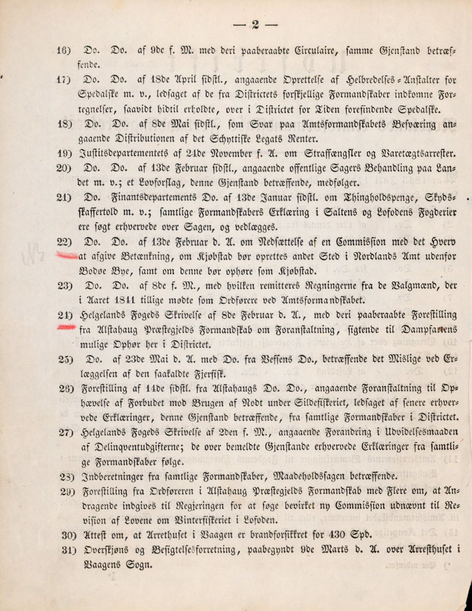 Nordland Fylkeskommune. Fylkestinget, AIN/NFK-17/176/A/Ac/L0002: Fylkestingsforhandlinger 1839-1848, 1839-1848