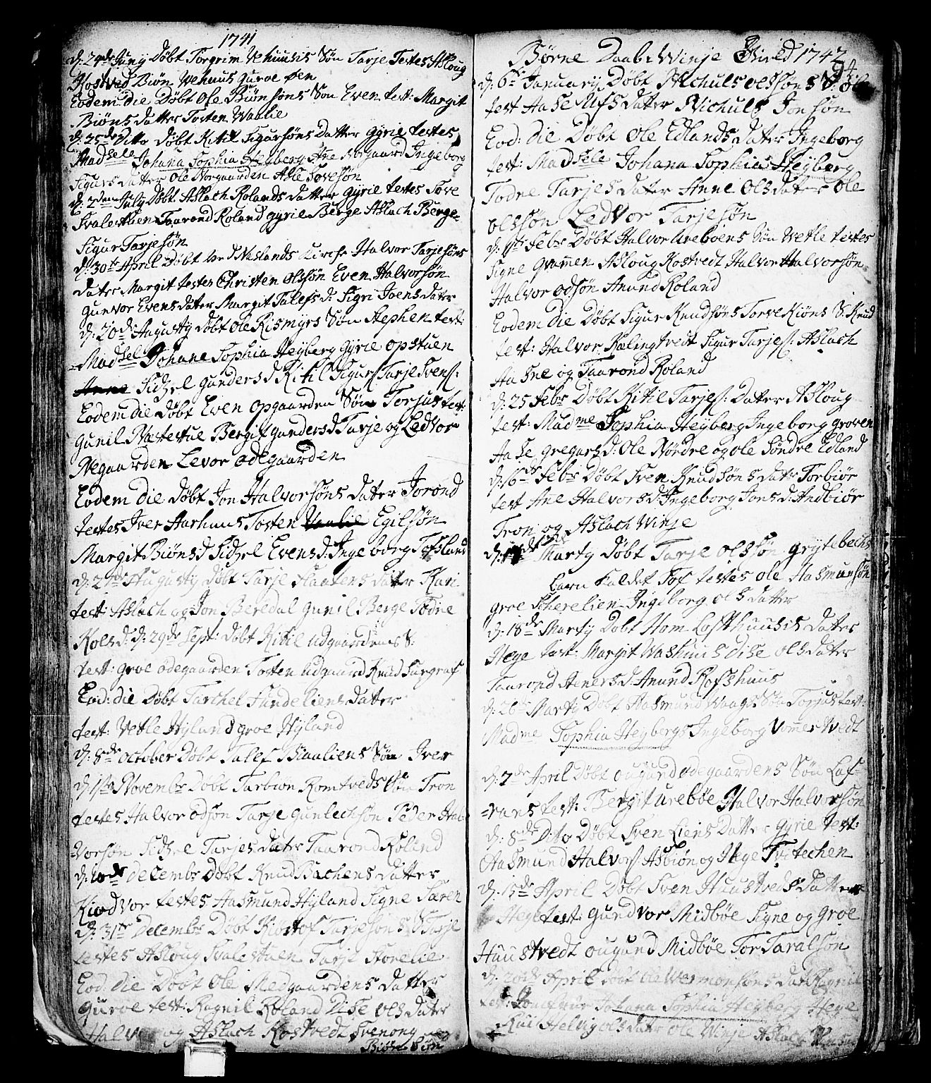 Vinje kirkebøker, SAKO/A-312/F/Fa/L0001: Parish register (official) no. I 1, 1717-1766, p. 94
