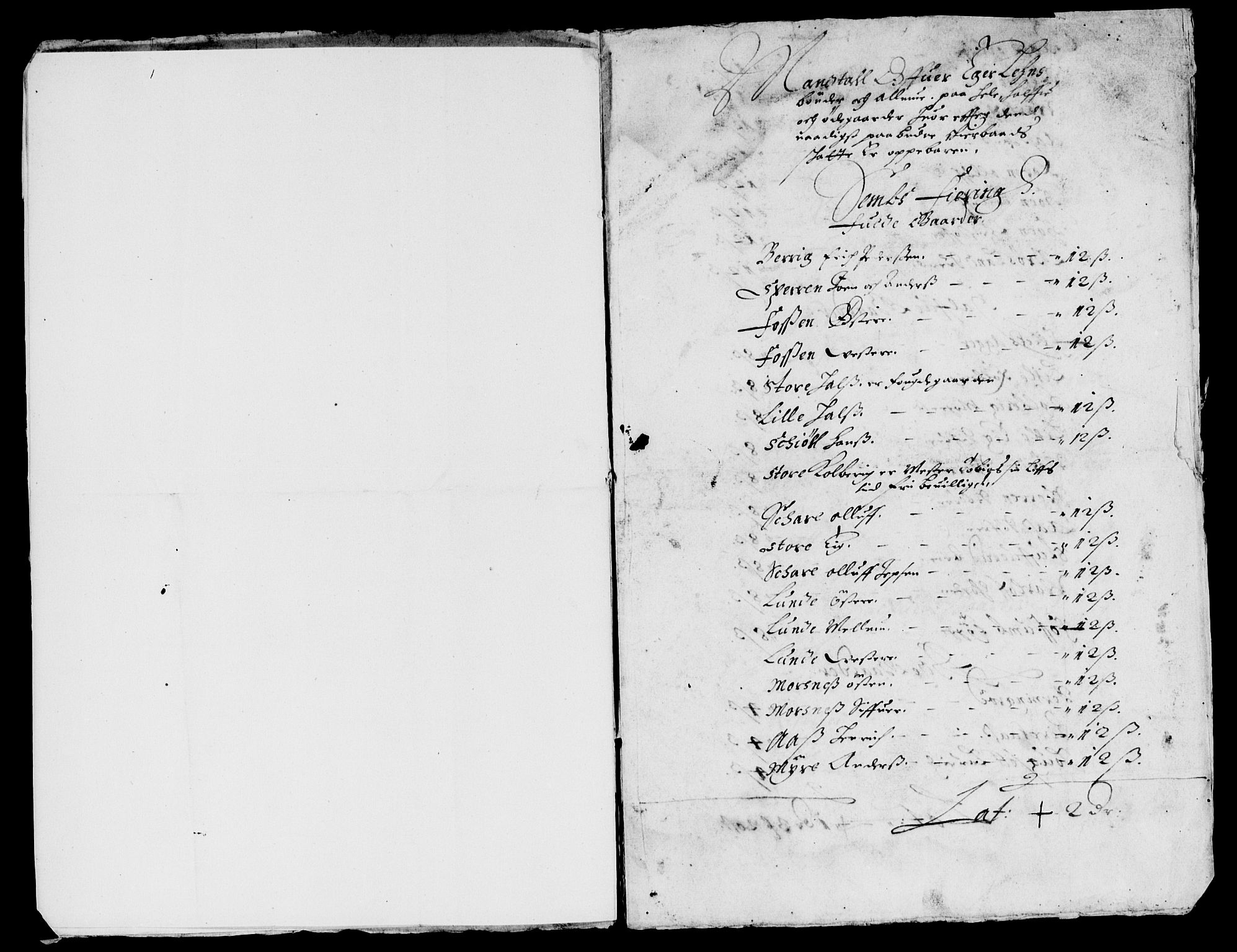Rentekammeret inntil 1814, Reviderte regnskaper, Lensregnskaper, AV/RA-EA-5023/R/Rb/Rbm/L0009: Eiker len, 1652-1661