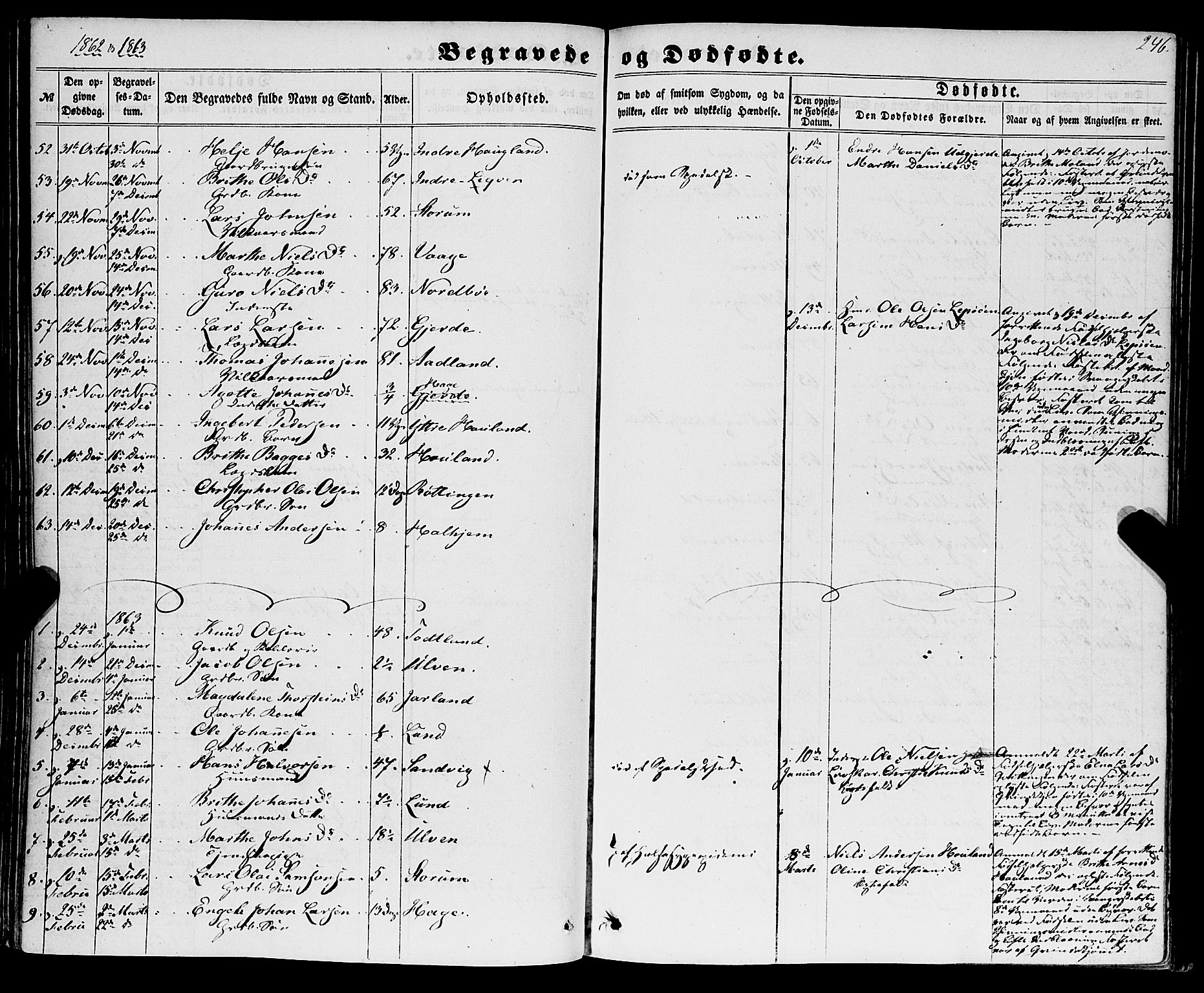 Os sokneprestembete, AV/SAB-A-99929: Parish register (official) no. A 17, 1860-1873, p. 246