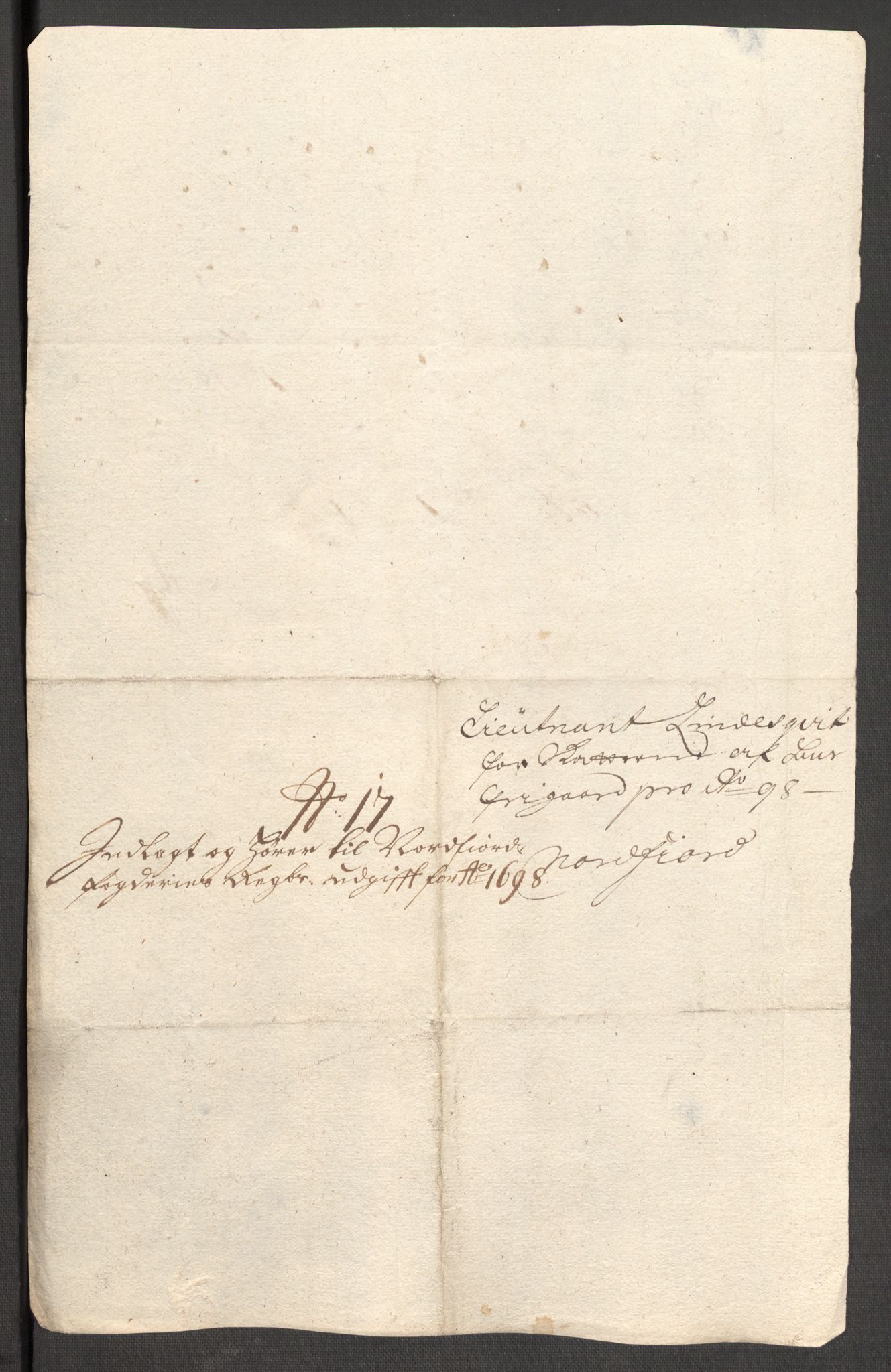 Rentekammeret inntil 1814, Reviderte regnskaper, Fogderegnskap, AV/RA-EA-4092/R53/L3423: Fogderegnskap Sunn- og Nordfjord, 1697-1698, p. 379