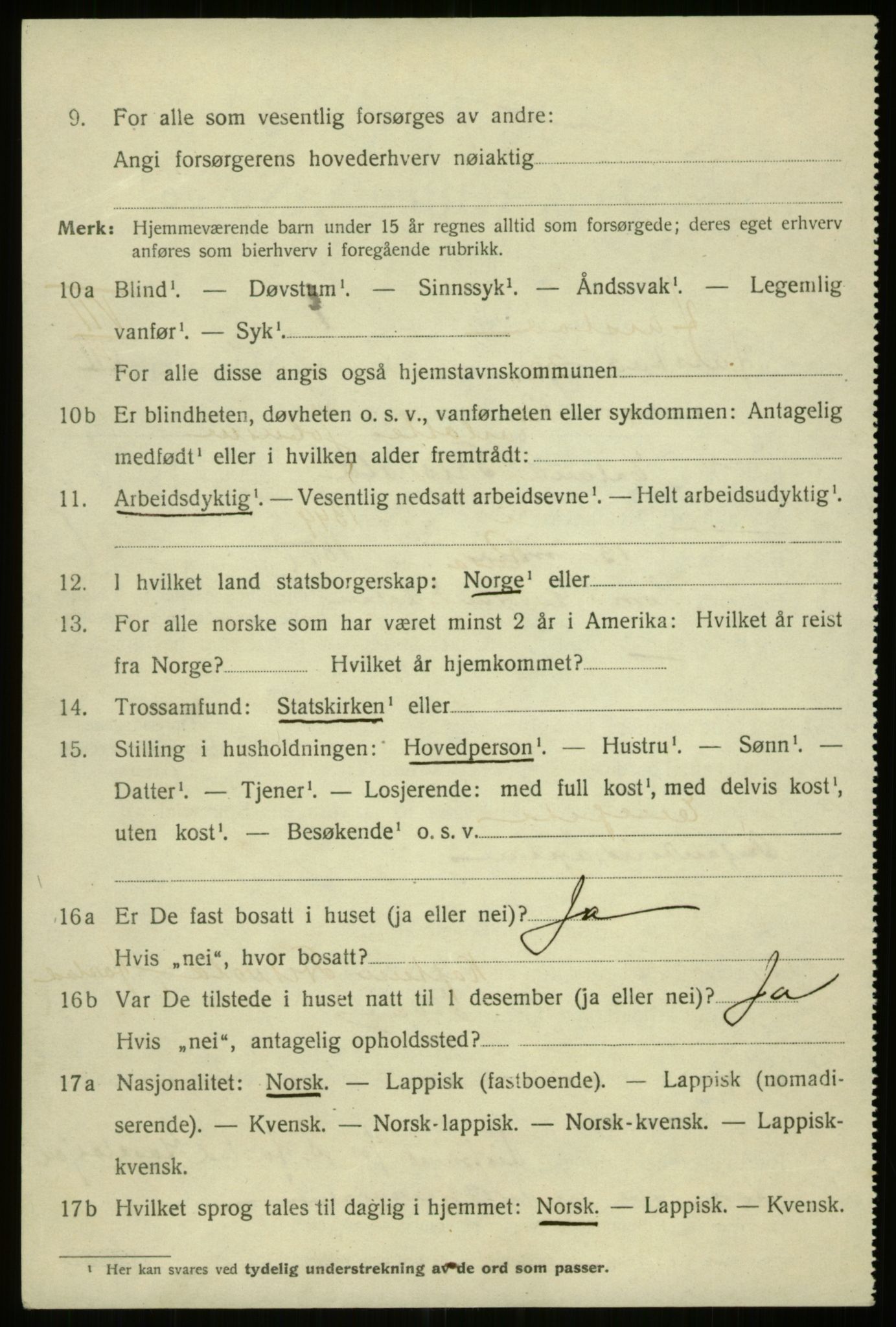 SATØ, 1920 census for Harstad, 1920, p. 8893
