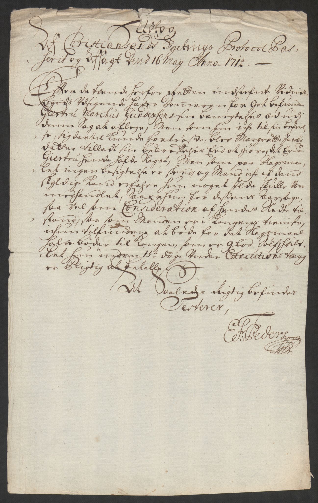 Rentekammeret inntil 1814, Reviderte regnskaper, Byregnskaper, RA/EA-4066/R/Rm/L0285: [M18] Sikt og sakefall, 1681-1718, p. 436