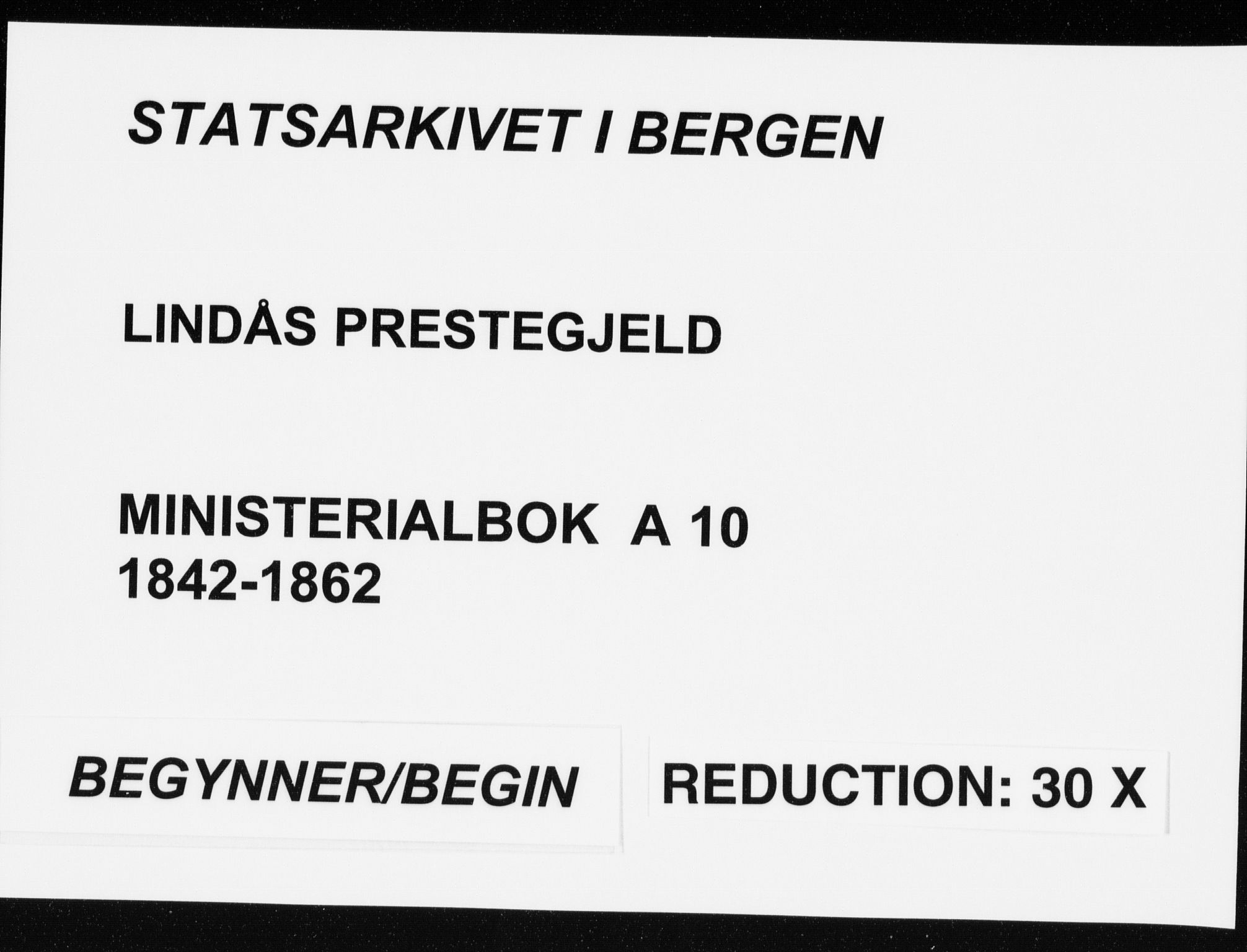 Lindås Sokneprestembete, AV/SAB-A-76701/H/Haa/Haaa/L0010: Parish register (official) no. A 10, 1842-1862