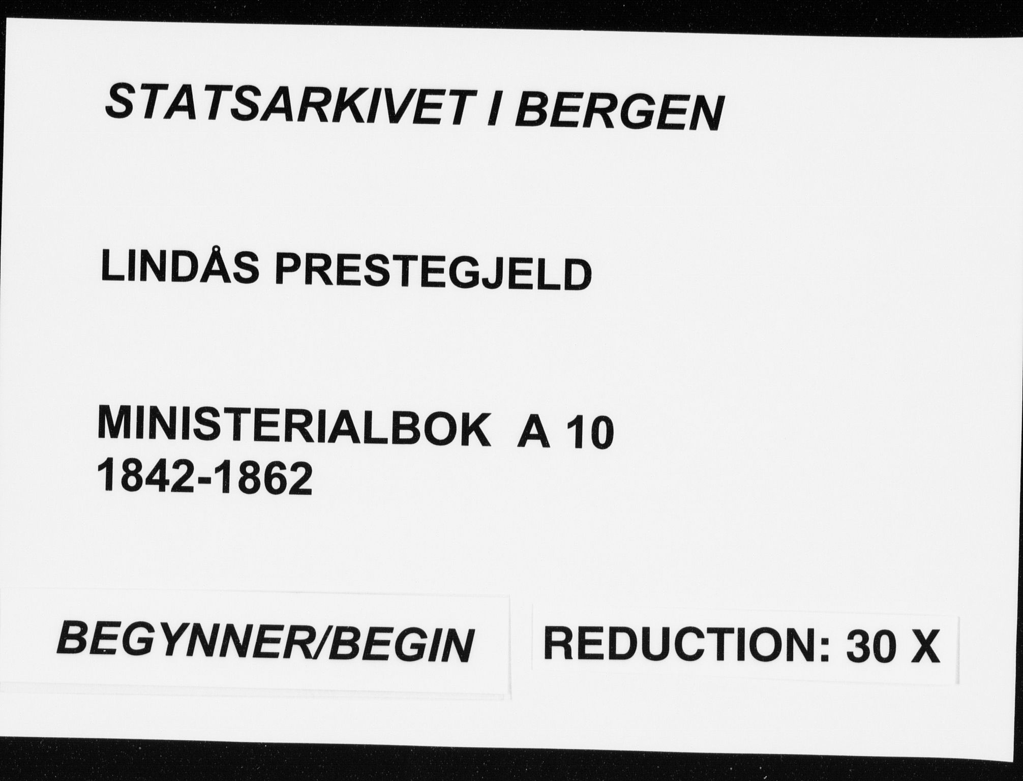 Lindås Sokneprestembete, SAB/A-76701/H/Haa: Parish register (official) no. A 10, 1842-1862