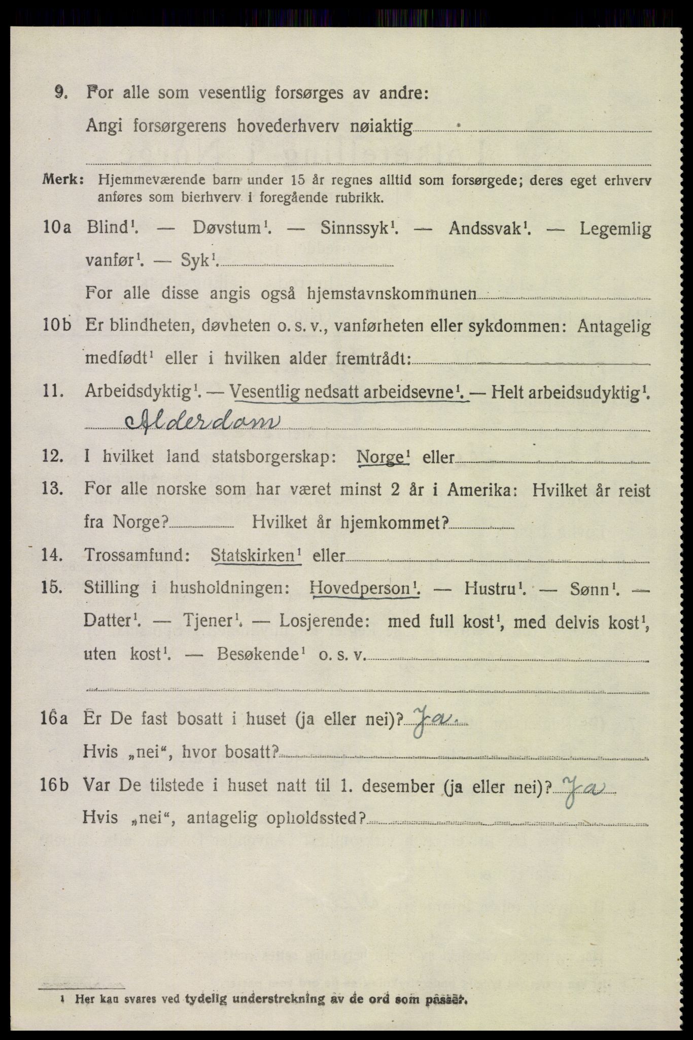 SAH, 1920 census for Åsnes, 1920, p. 5037