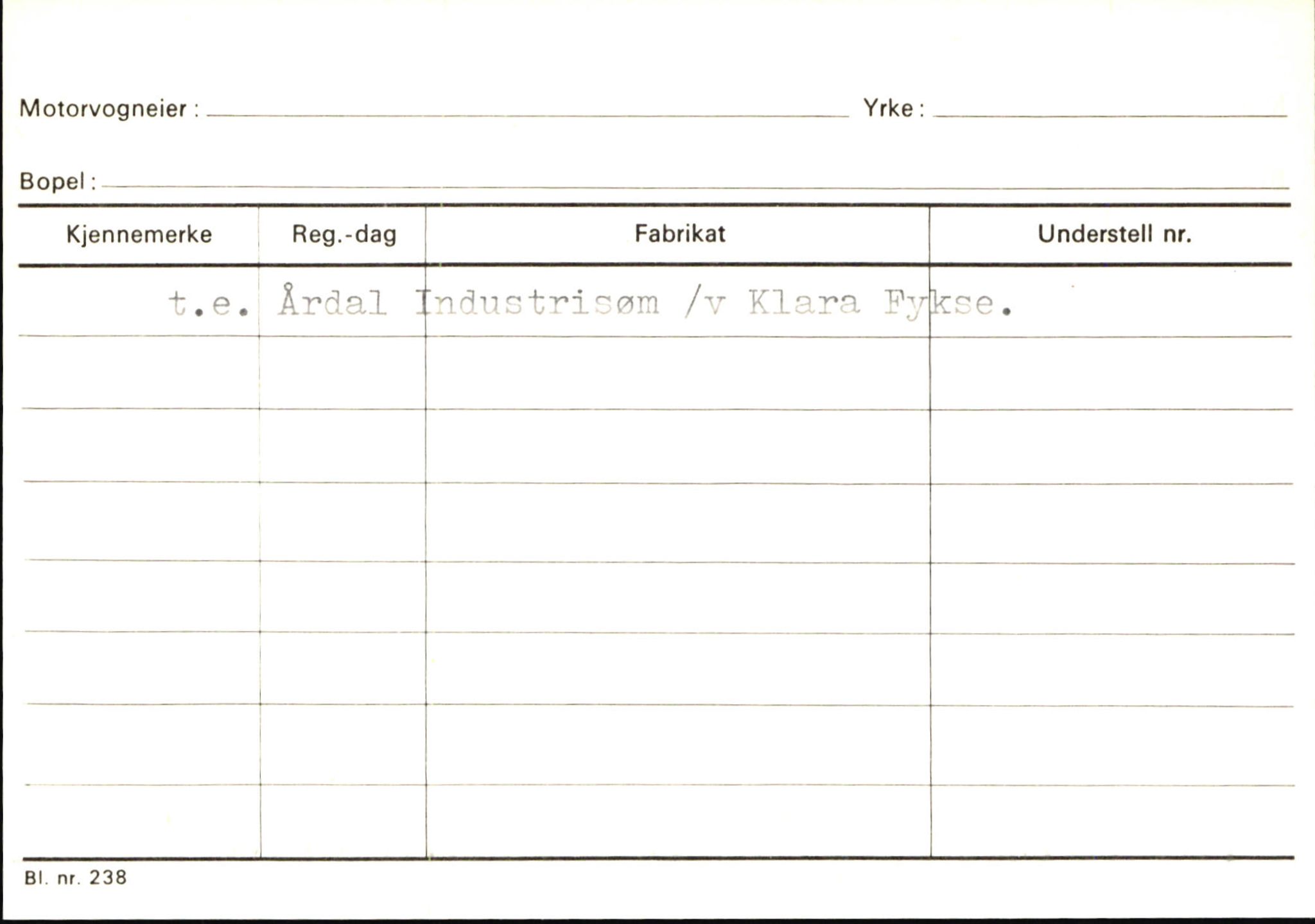 Statens vegvesen, Sogn og Fjordane vegkontor, AV/SAB-A-5301/4/F/L0145: Registerkort Vågsøy S-Å. Årdal I-P, 1945-1975, p. 1536