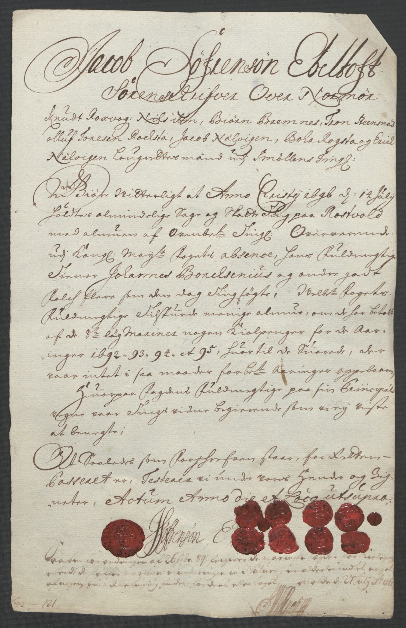 Rentekammeret inntil 1814, Reviderte regnskaper, Fogderegnskap, AV/RA-EA-4092/R56/L3735: Fogderegnskap Nordmøre, 1692-1693, p. 241