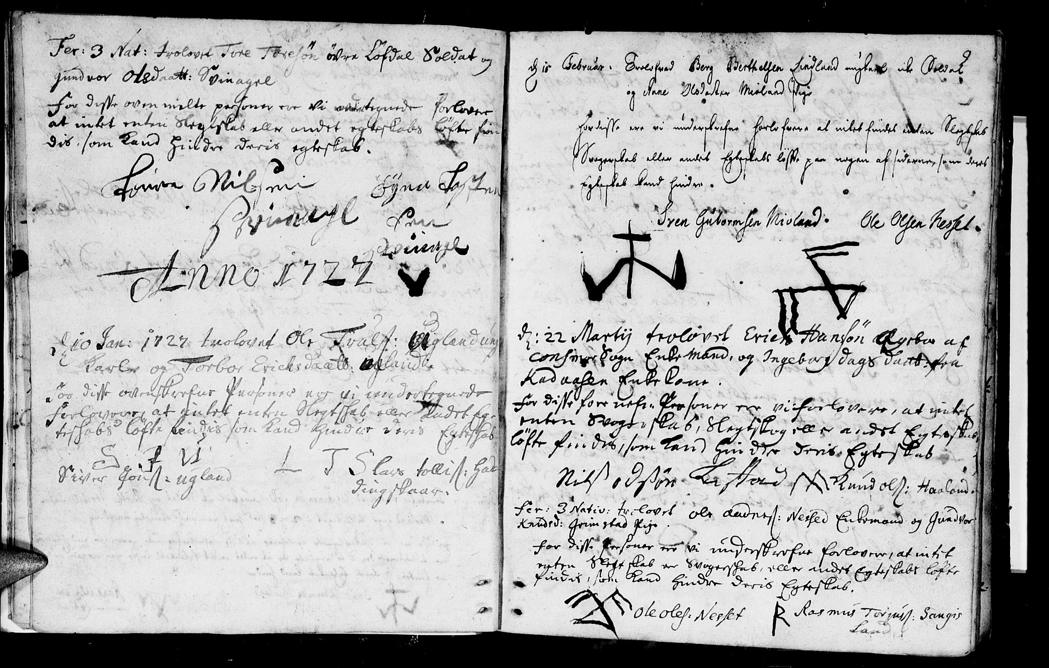 Holum sokneprestkontor, AV/SAK-1111-0022/F/Fa/Fab/L0001: Parish register (official) no. A 1, 1720-1752, p. 9