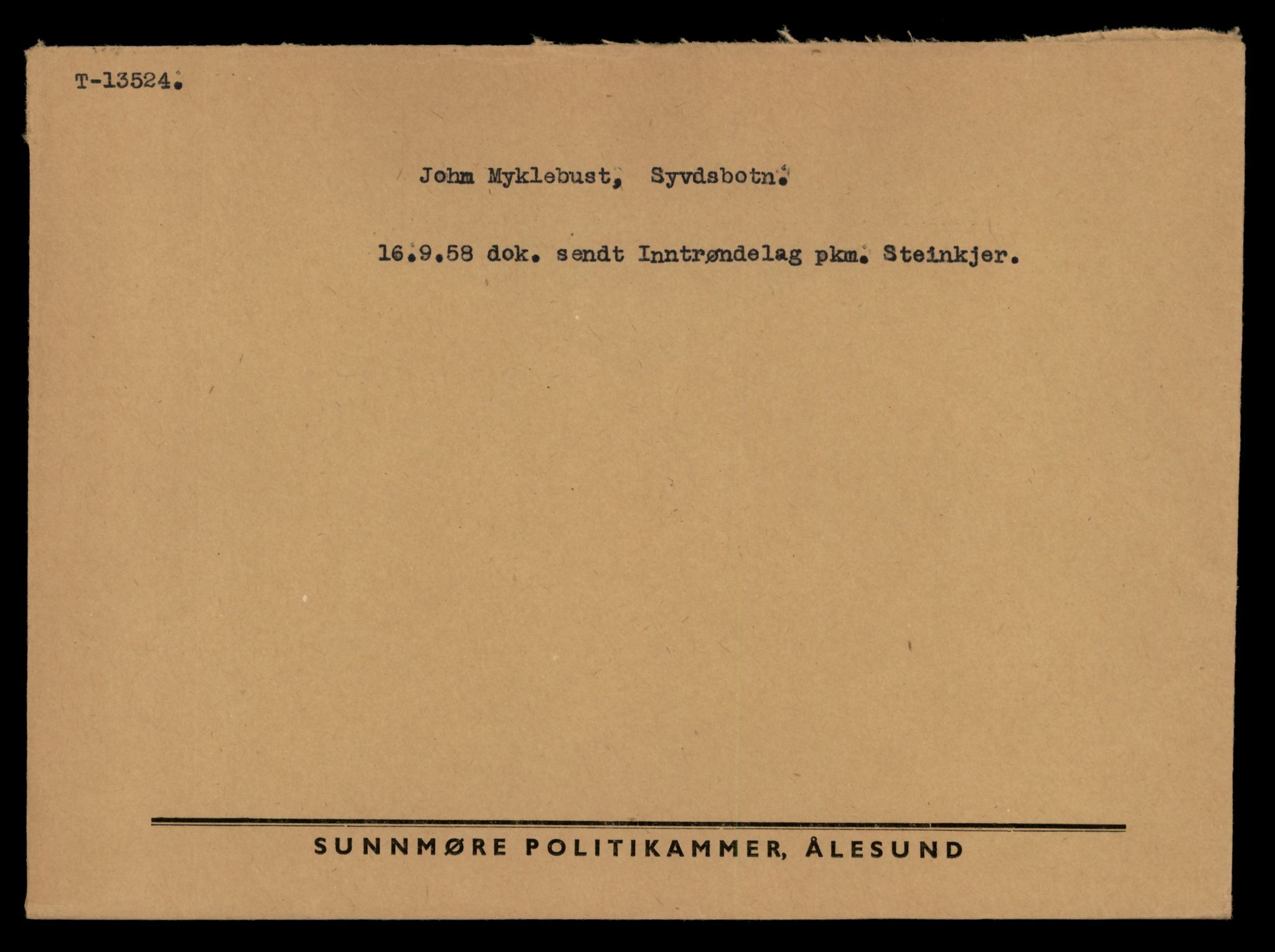 Møre og Romsdal vegkontor - Ålesund trafikkstasjon, AV/SAT-A-4099/F/Fe/L0039: Registreringskort for kjøretøy T 13361 - T 13530, 1927-1998, p. 2855