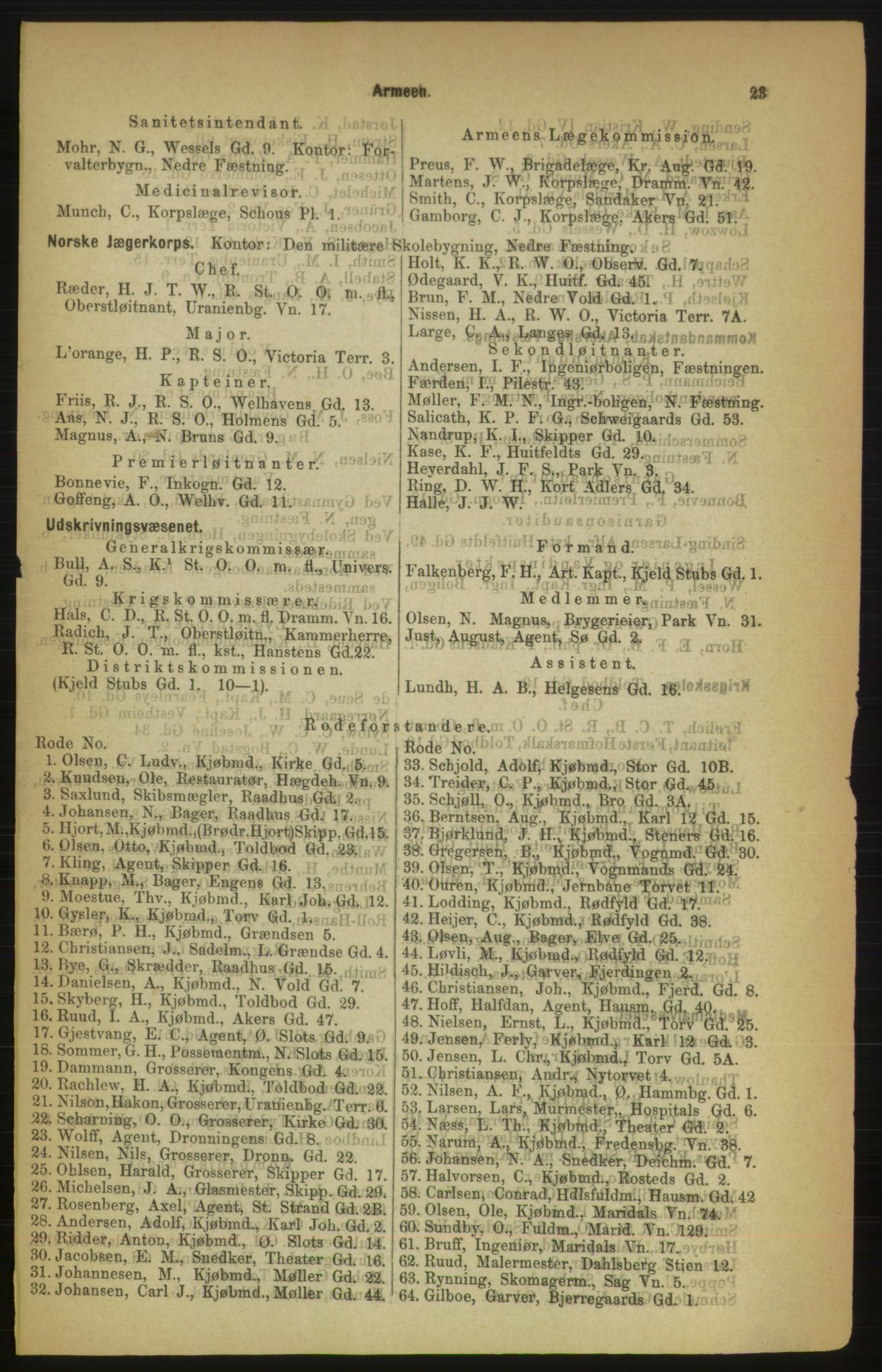 Kristiania/Oslo adressebok, PUBL/-, 1888, p. 26