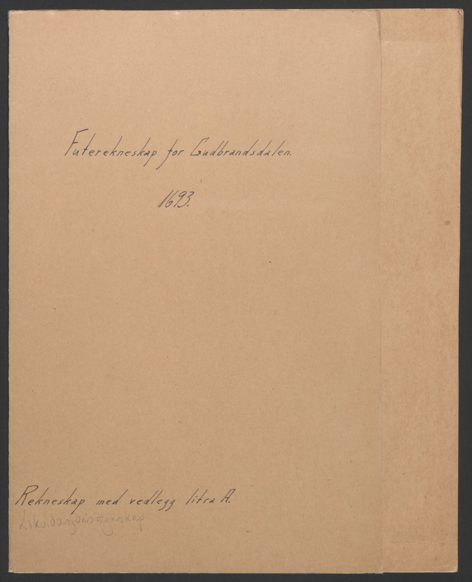 Rentekammeret inntil 1814, Reviderte regnskaper, Fogderegnskap, RA/EA-4092/R17/L1167: Fogderegnskap Gudbrandsdal, 1693, p. 2