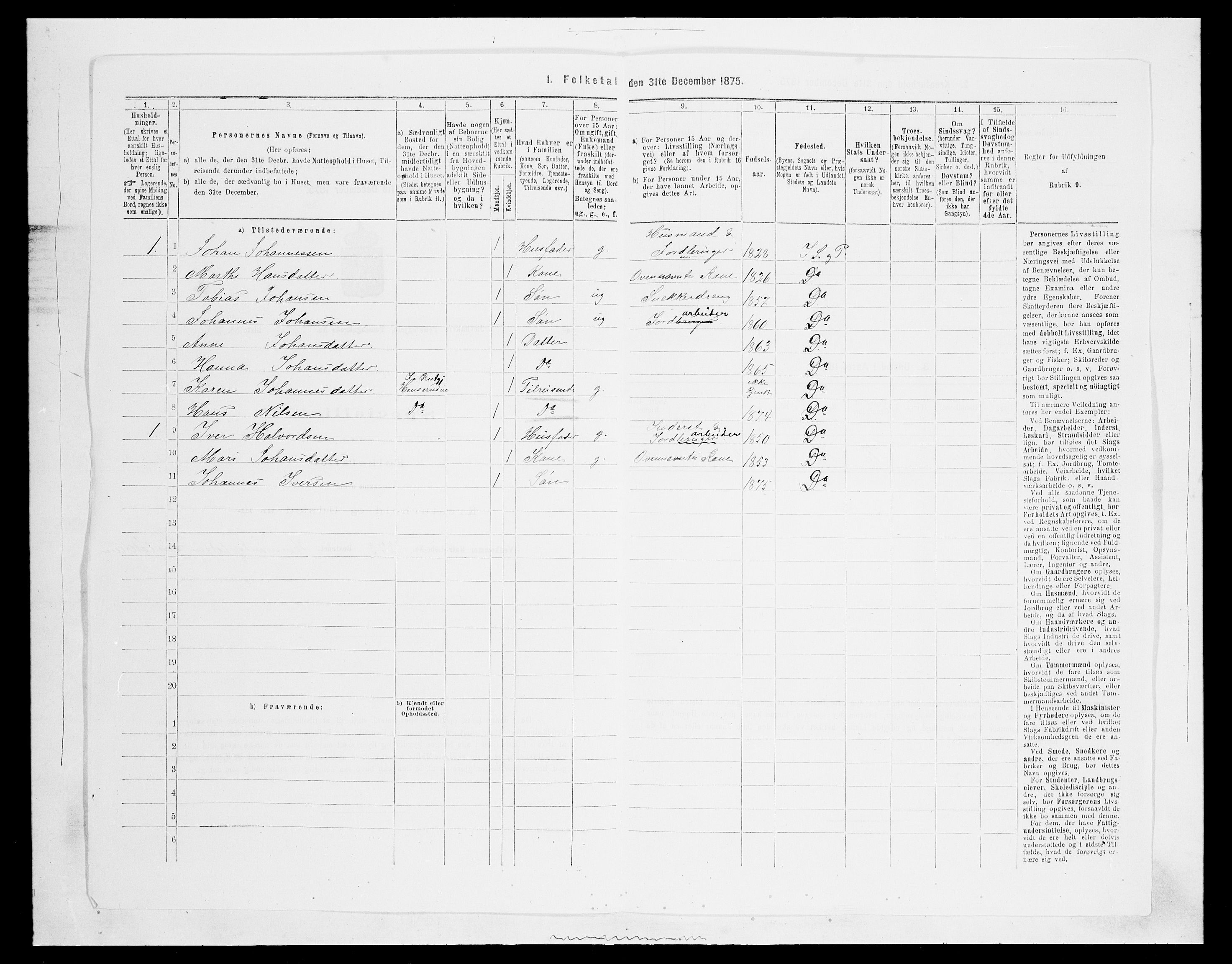 SAH, 1875 census for 0532P Jevnaker, 1875, p. 1840