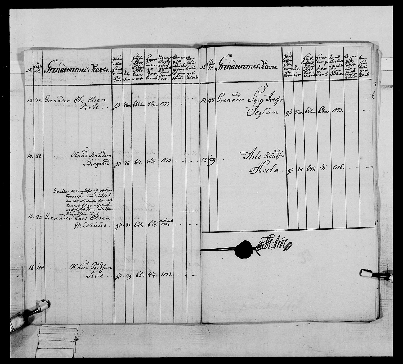 Generalitets- og kommissariatskollegiet, Det kongelige norske kommissariatskollegium, AV/RA-EA-5420/E/Eh/L0064: 2. Opplandske nasjonale infanteriregiment, 1774-1784, p. 182