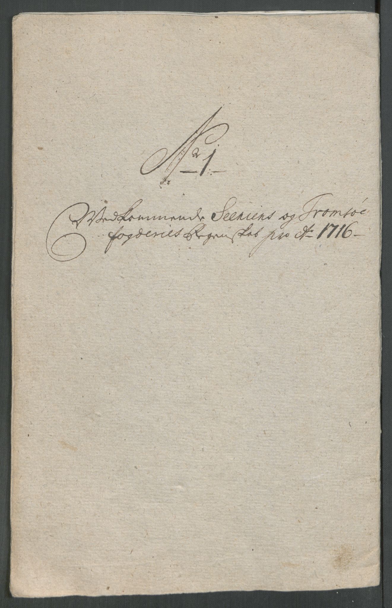 Rentekammeret inntil 1814, Reviderte regnskaper, Fogderegnskap, AV/RA-EA-4092/R68/L4762: Fogderegnskap Senja og Troms, 1716, p. 42