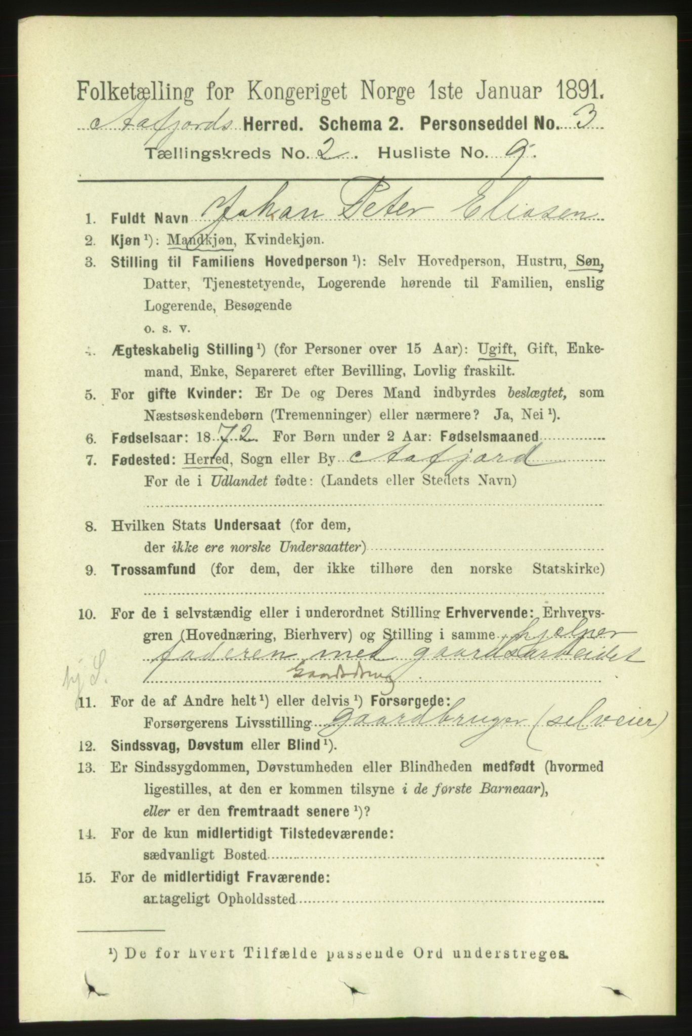 RA, 1891 census for 1630 Åfjord, 1891, p. 425