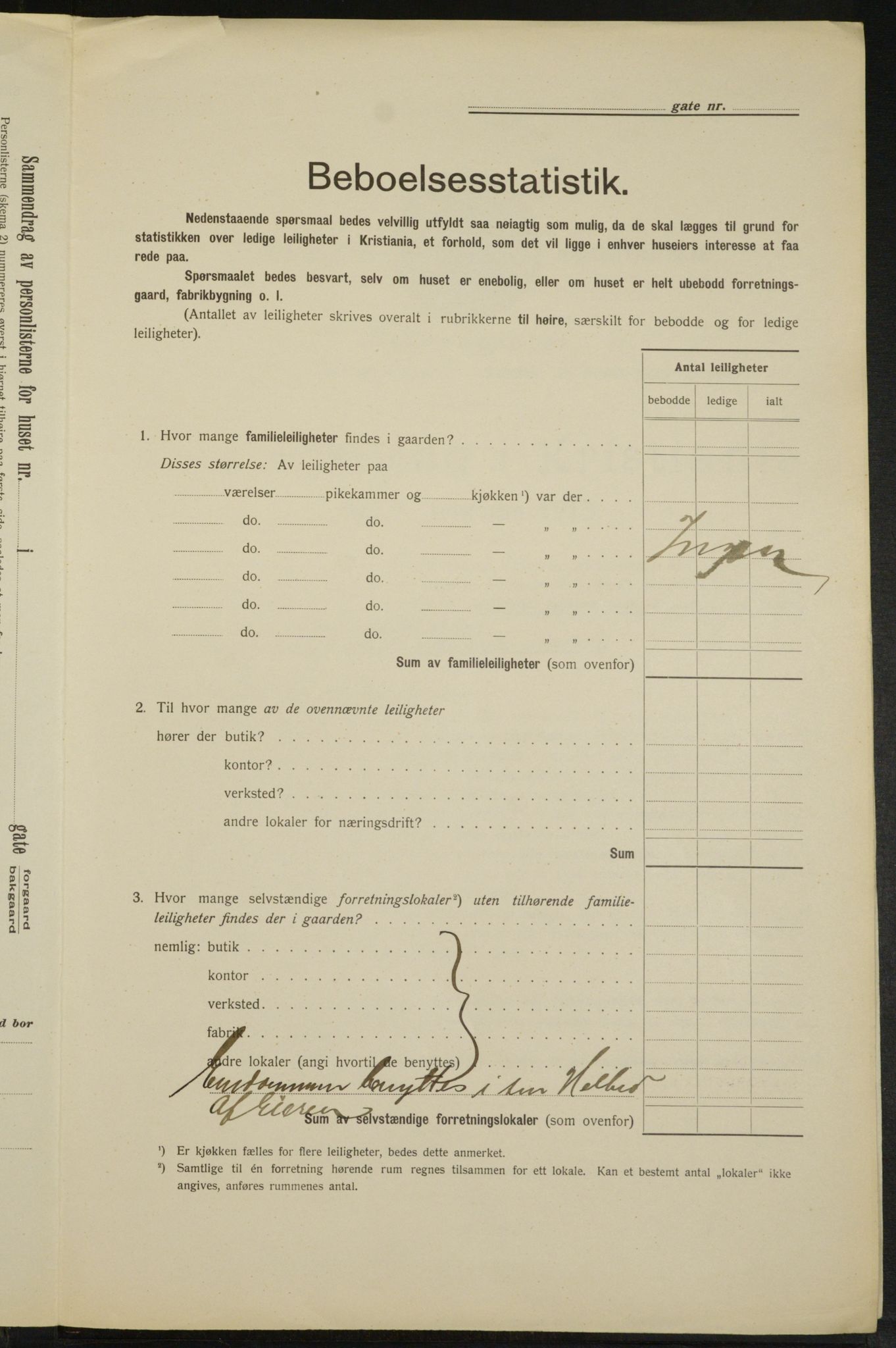 OBA, Municipal Census 1913 for Kristiania, 1913, p. 95799