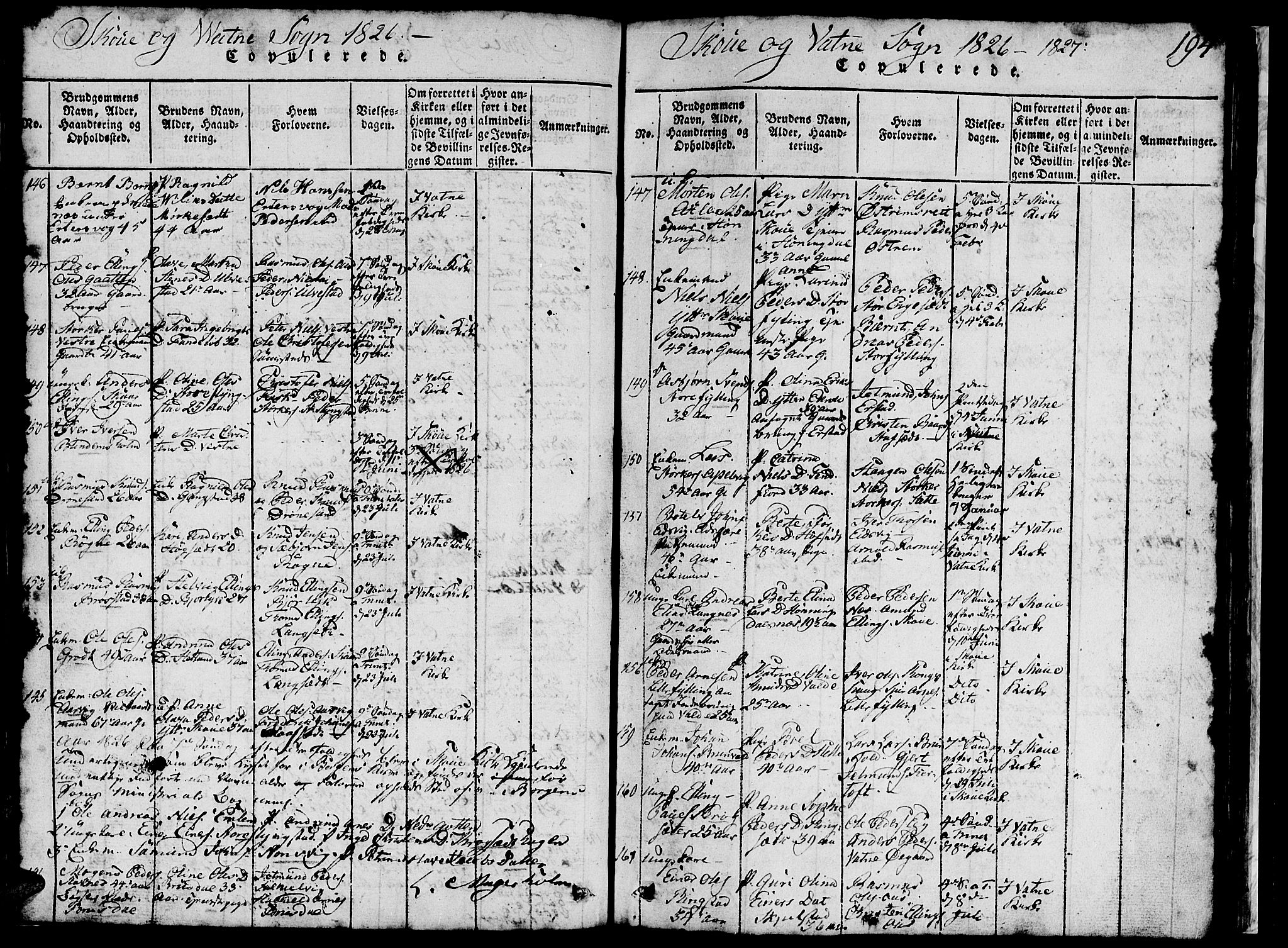 Ministerialprotokoller, klokkerbøker og fødselsregistre - Møre og Romsdal, AV/SAT-A-1454/524/L0360: Parish register (copy) no. 524C01, 1816-1830, p. 194