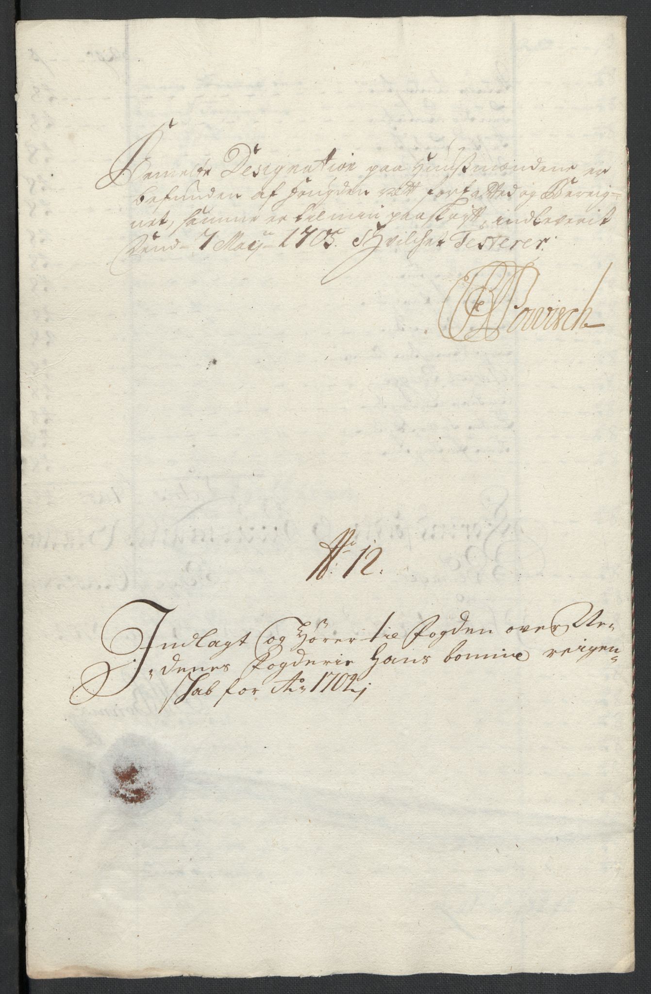 Rentekammeret inntil 1814, Reviderte regnskaper, Fogderegnskap, AV/RA-EA-4092/R39/L2317: Fogderegnskap Nedenes, 1704-1705, p. 54