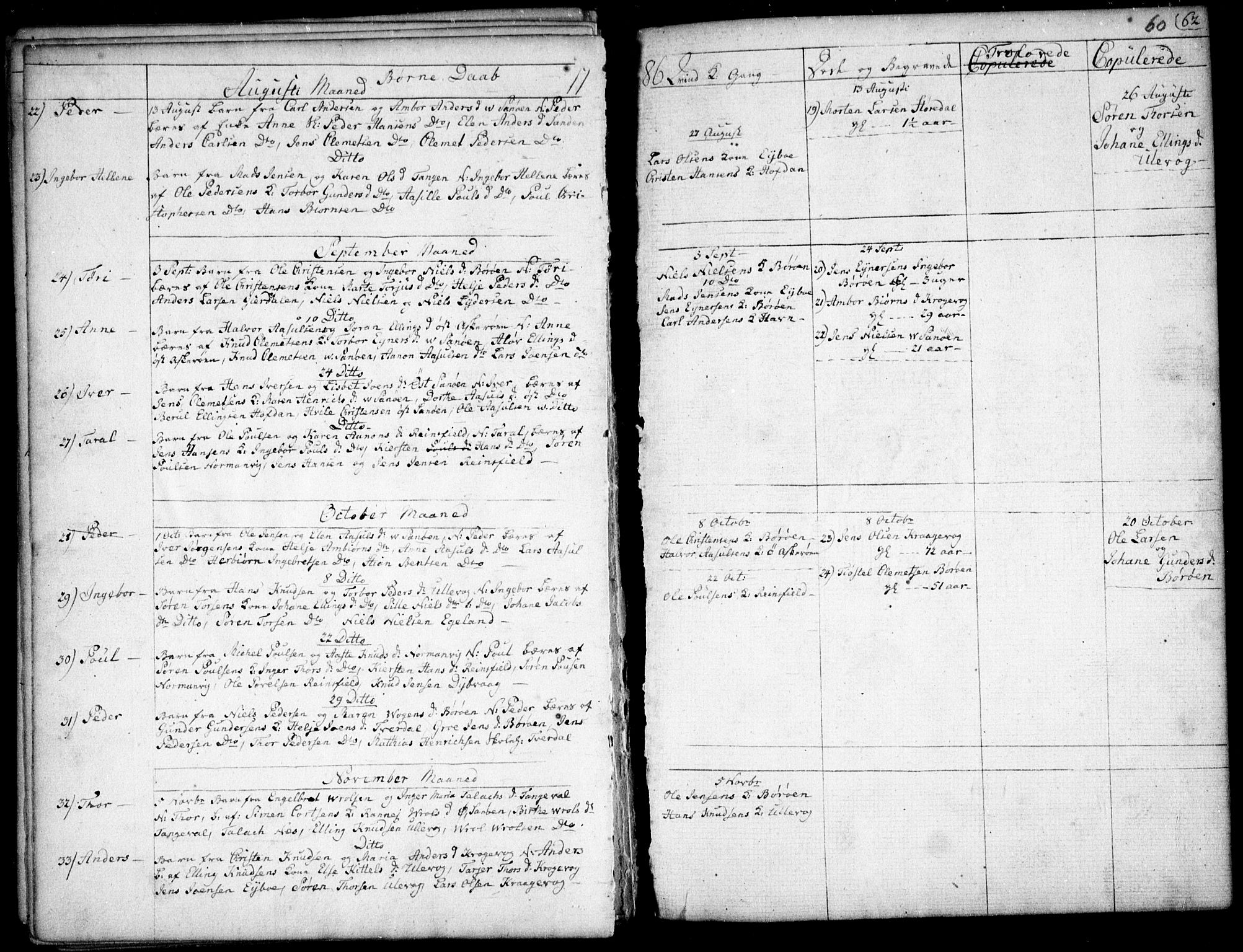 Dypvåg sokneprestkontor, AV/SAK-1111-0007/F/Fb/Fba/L0007: Parish register (copy) no. B 7, 1762-1810, p. 60