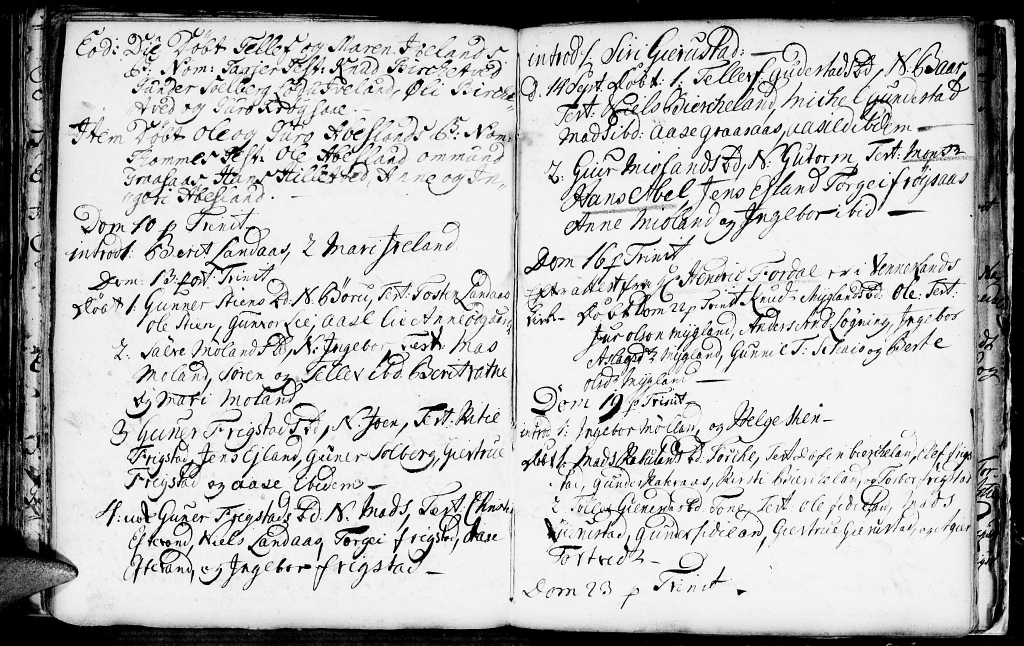 Evje sokneprestkontor, AV/SAK-1111-0008/F/Fa/Fac/L0001: Parish register (official) no. A 1, 1705-1764, p. 311-312