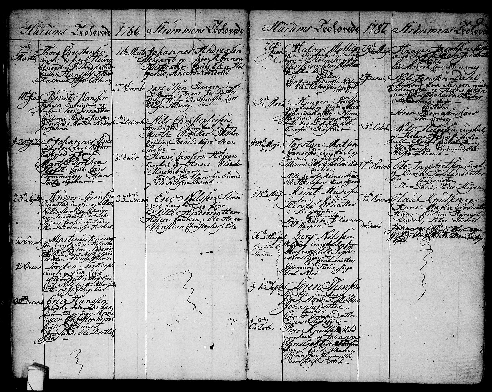 Hurum kirkebøker, SAKO/A-229/F/Fa/L0007: Parish register (official) no. 7, 1771-1810, p. 9