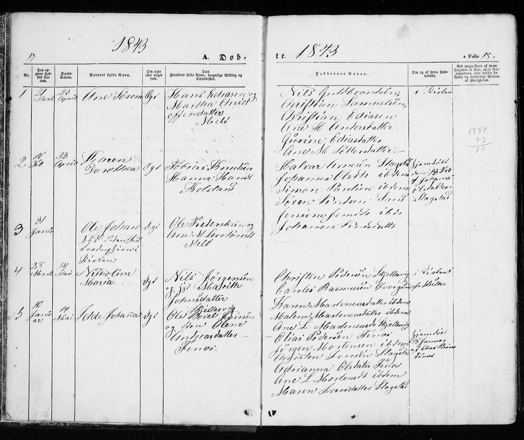 Trondenes sokneprestkontor, SATØ/S-1319/H/Ha/L0010kirke: Parish register (official) no. 10, 1840-1865, p. 17-18