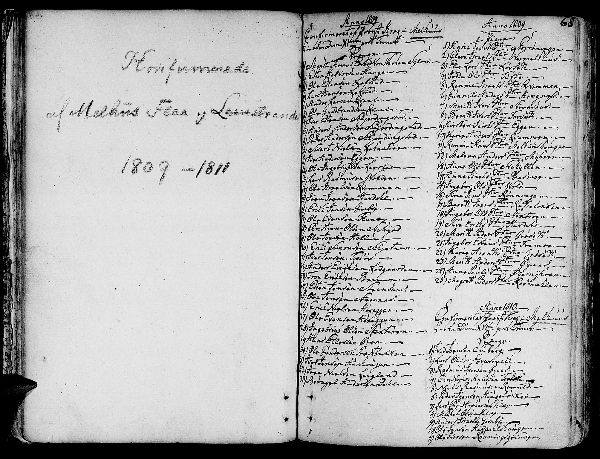 Ministerialprotokoller, klokkerbøker og fødselsregistre - Sør-Trøndelag, SAT/A-1456/691/L1061: Parish register (official) no. 691A02 /1, 1768-1815, p. 68