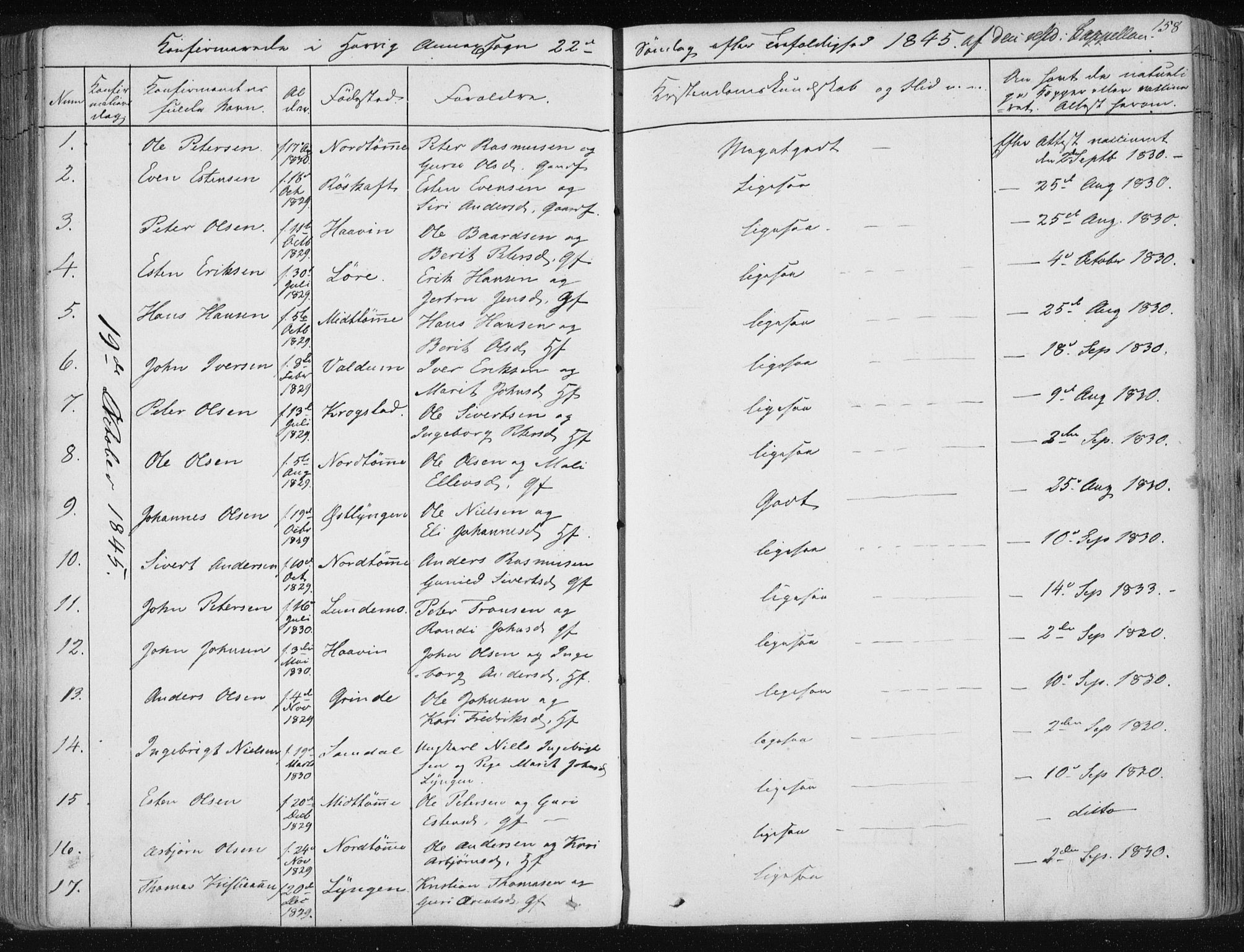 Ministerialprotokoller, klokkerbøker og fødselsregistre - Sør-Trøndelag, SAT/A-1456/687/L0998: Parish register (official) no. 687A05 /2, 1843-1849, p. 158