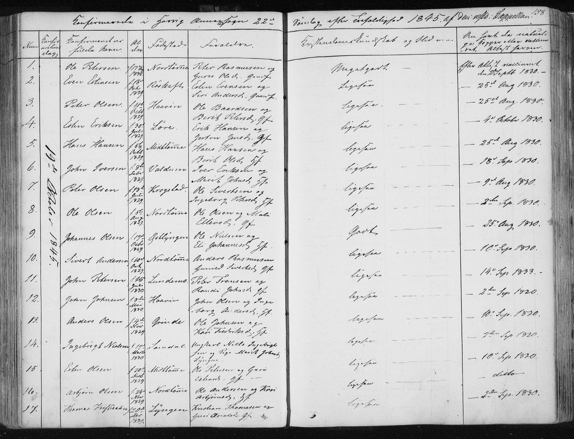 Ministerialprotokoller, klokkerbøker og fødselsregistre - Sør-Trøndelag, AV/SAT-A-1456/687/L0998: Parish register (official) no. 687A05 /2, 1843-1849, p. 158