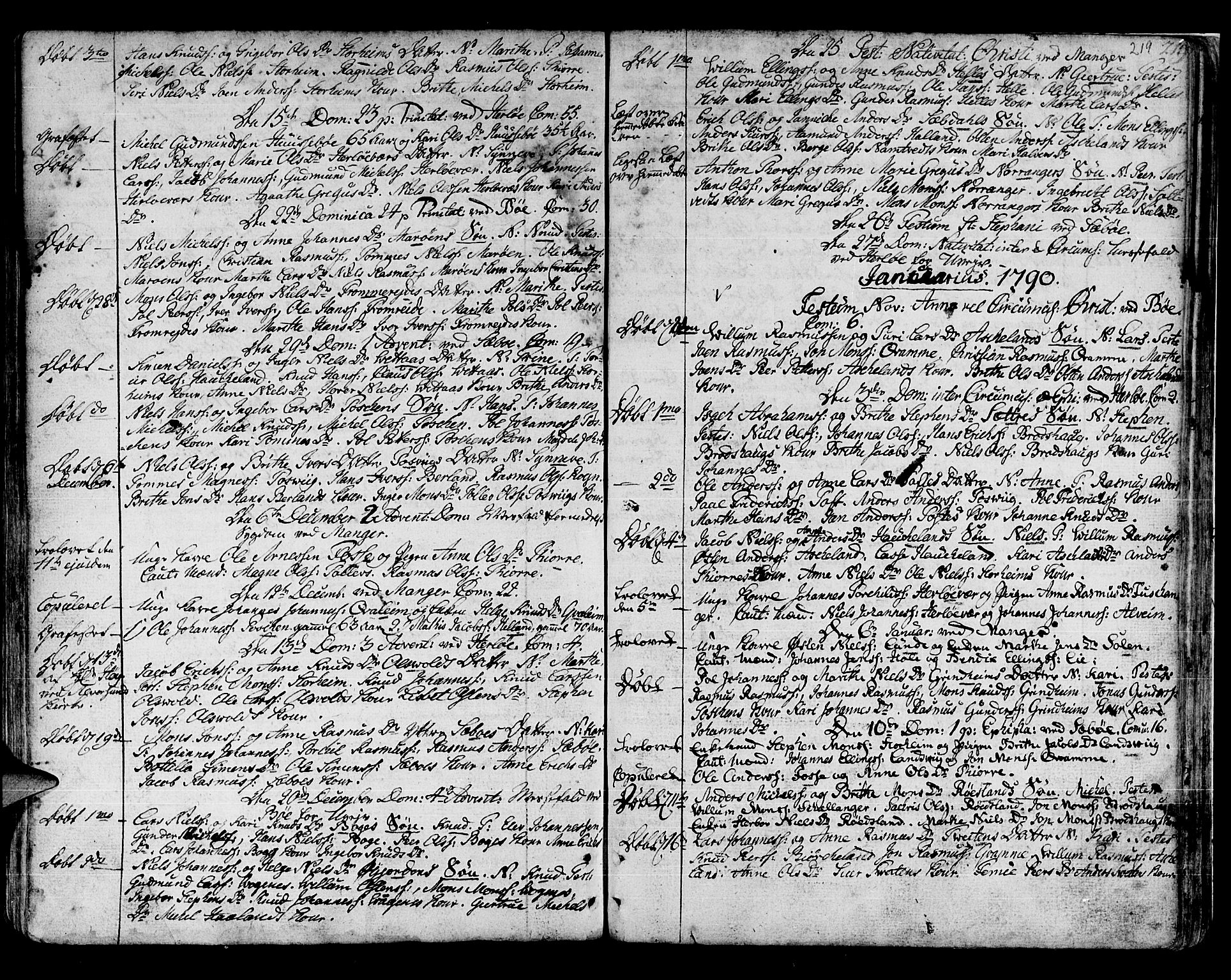 Manger sokneprestembete, SAB/A-76801/H/Haa: Parish register (official) no. A 1, 1759-1791, p. 219