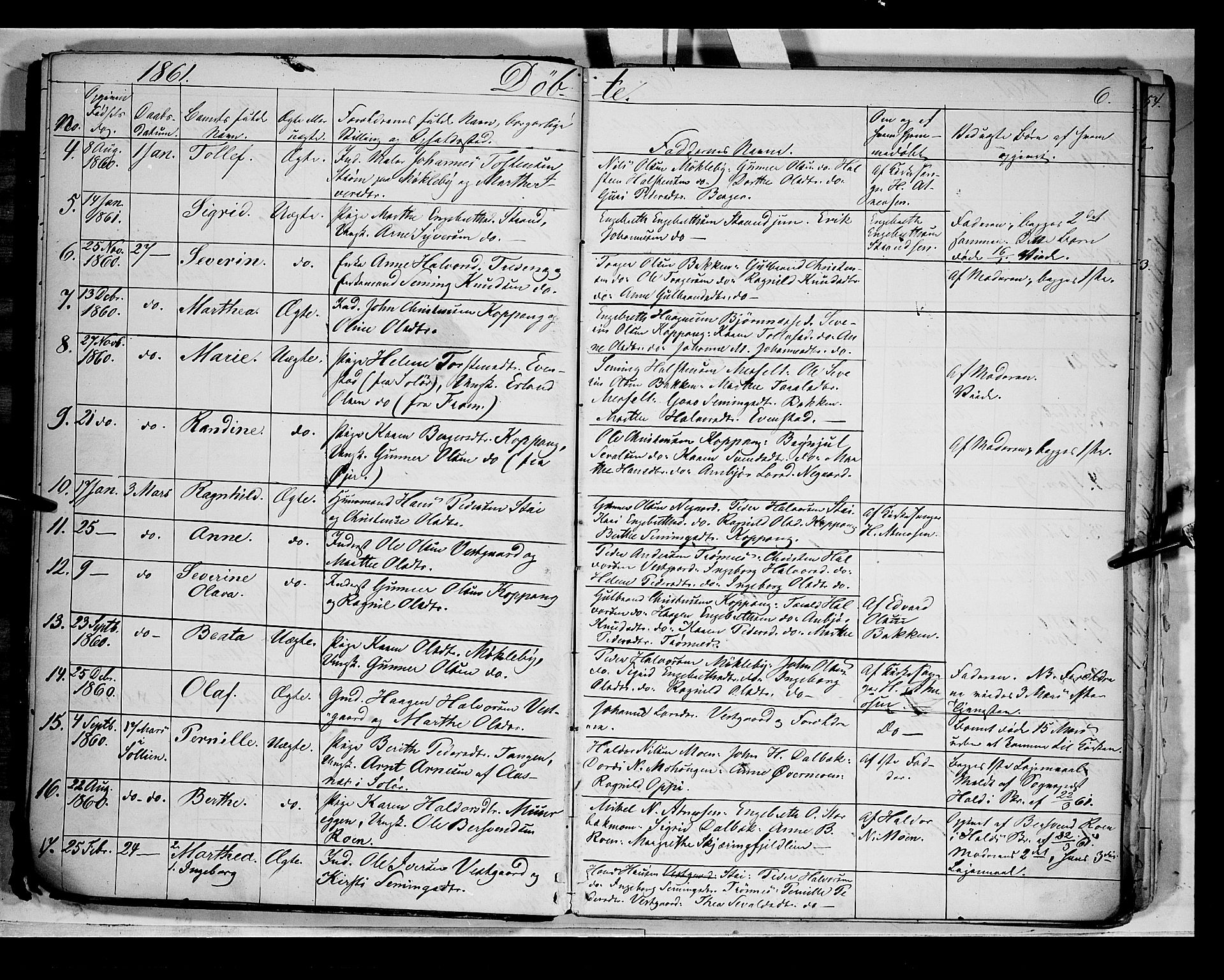 Åmot prestekontor, Hedmark, AV/SAH-PREST-056/H/Ha/Haa/L0007: Parish register (official) no. 7, 1860-1870, p. 6
