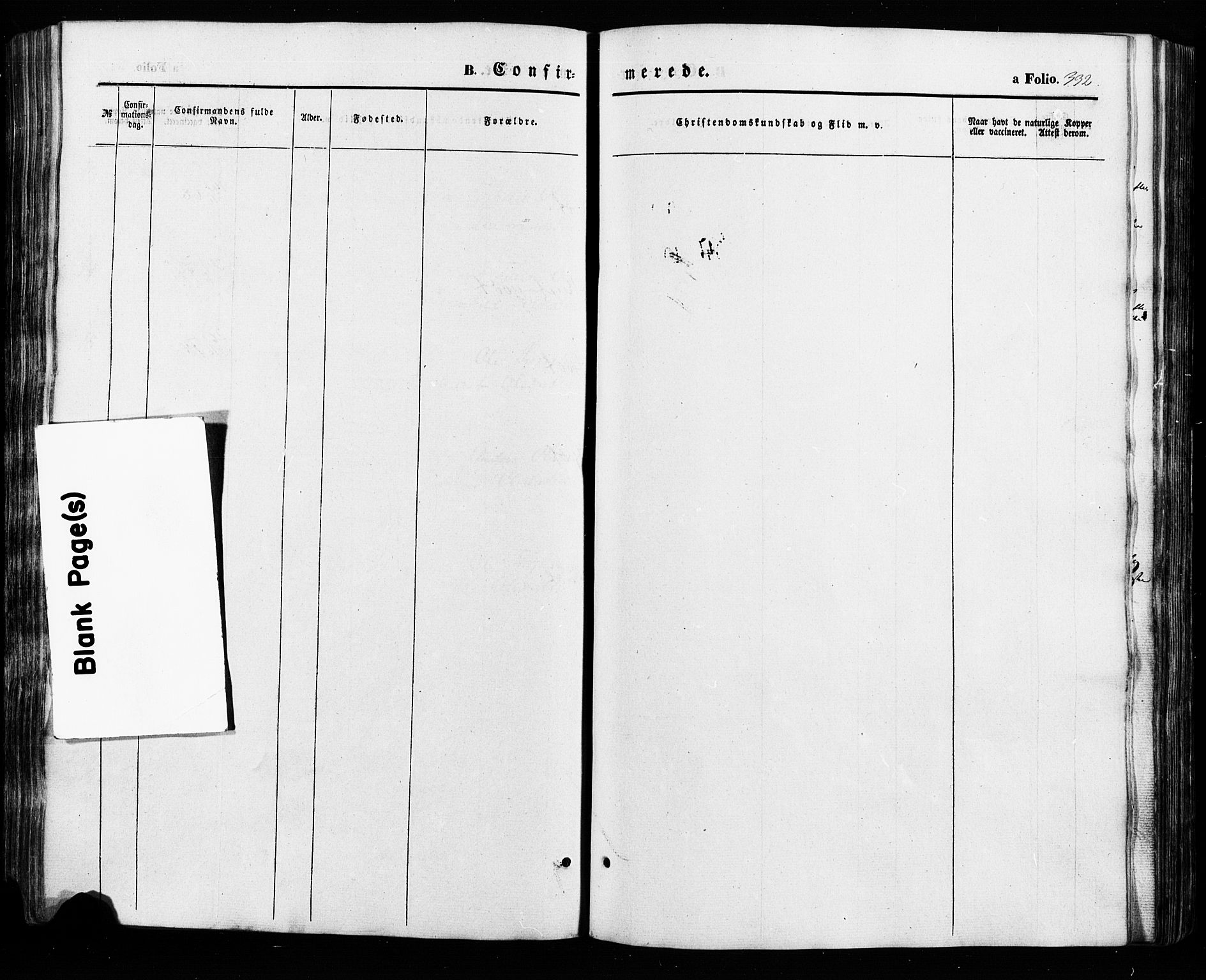 Åseral sokneprestkontor, AV/SAK-1111-0051/F/Fa/L0002: Parish register (official) no. A 2, 1854-1884, p. 332