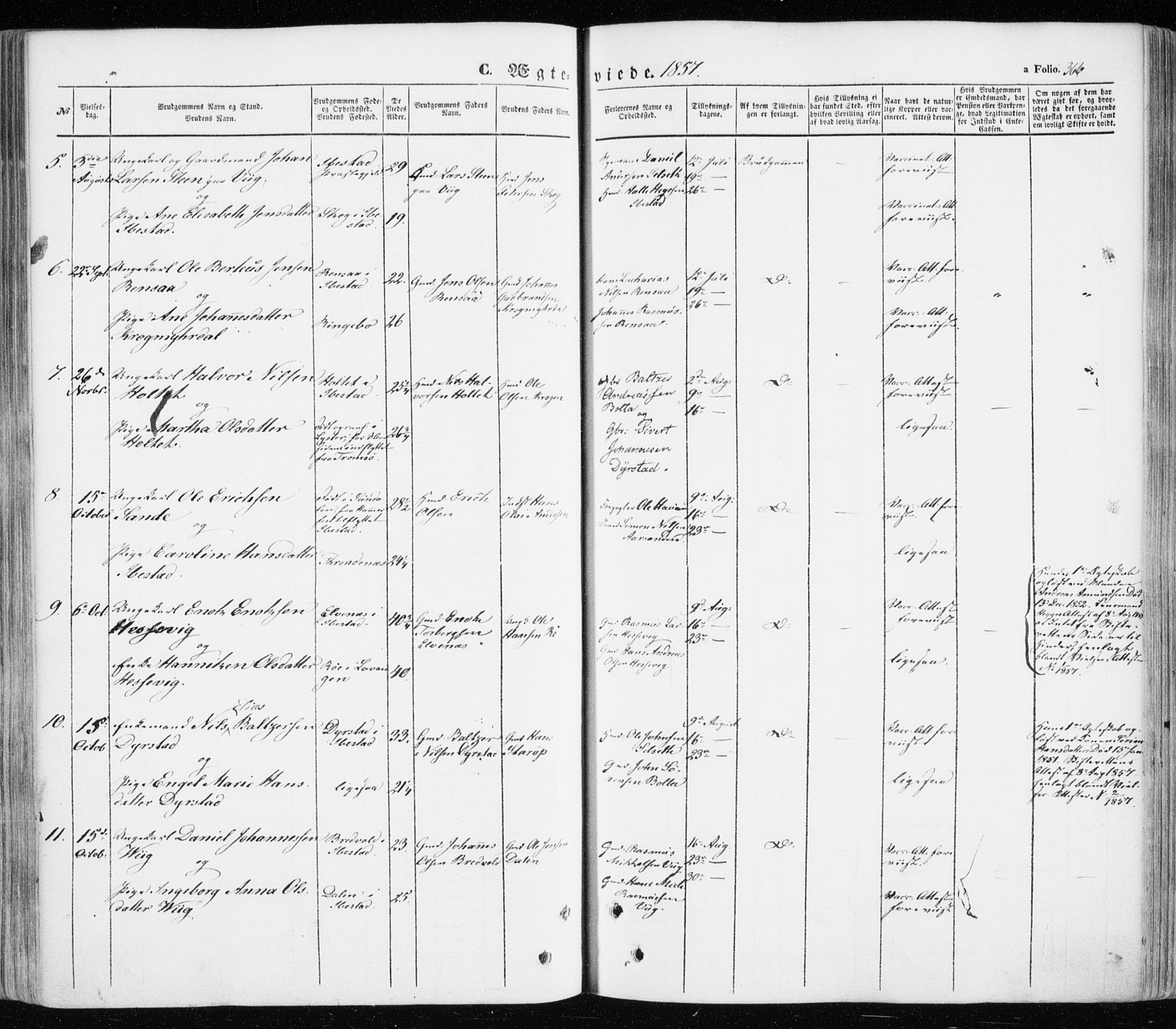 Ibestad sokneprestembete, SATØ/S-0077/H/Ha/Haa/L0008kirke: Parish register (official) no. 8, 1850-1859, p. 366