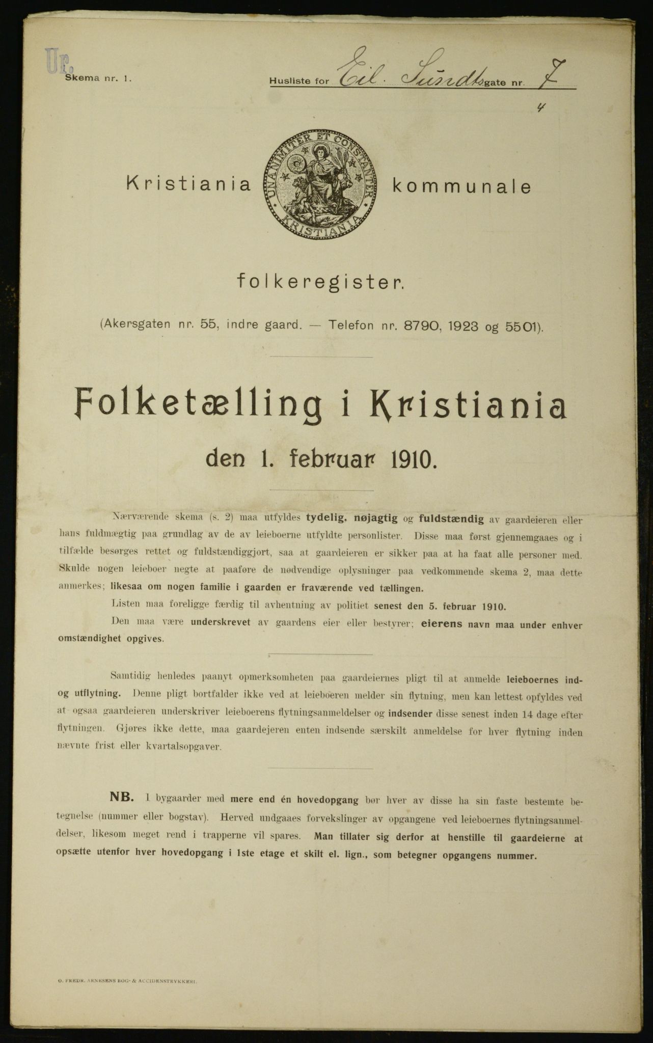 OBA, Municipal Census 1910 for Kristiania, 1910, p. 17831