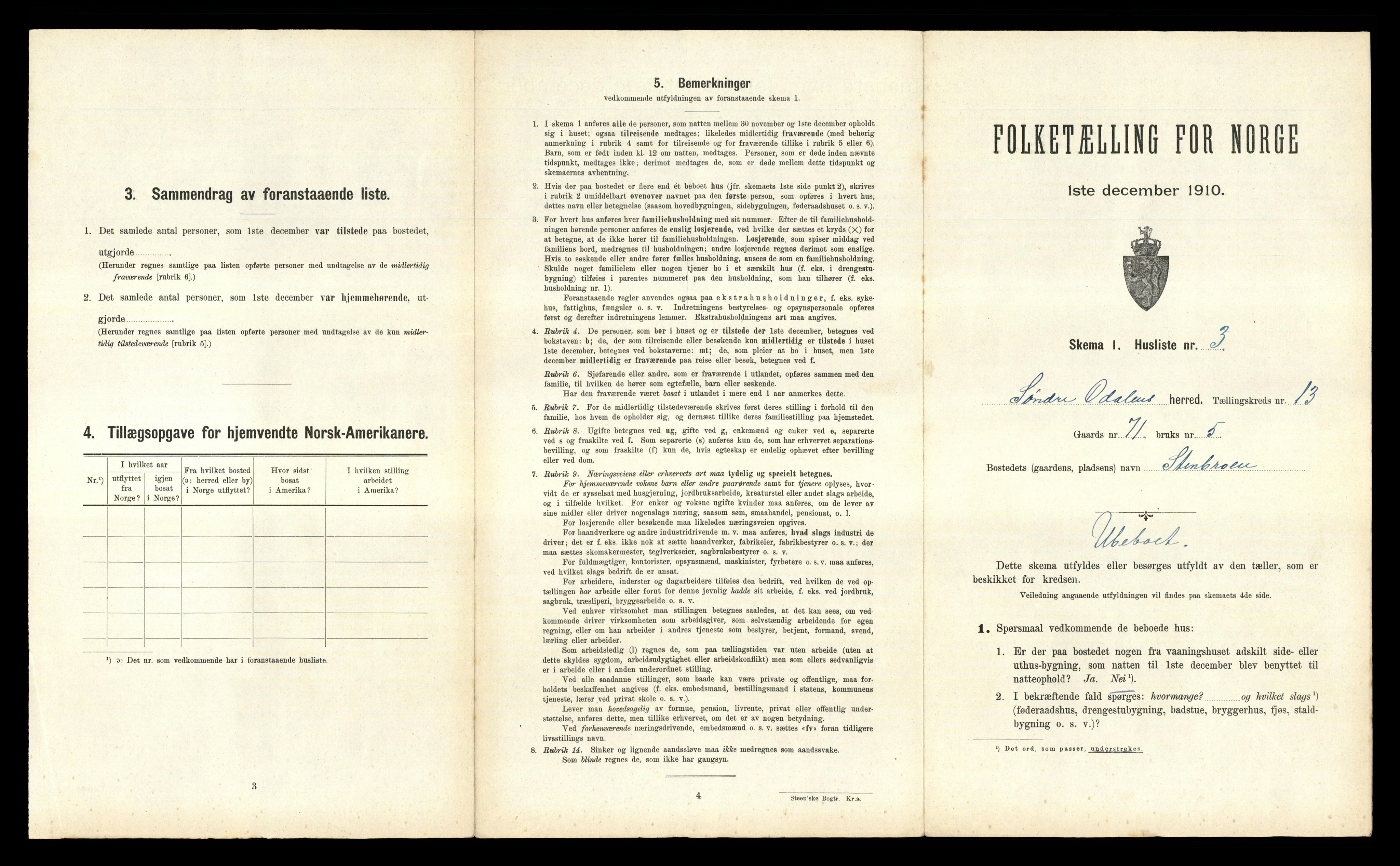 RA, 1910 census for Sør-Odal, 1910, p. 2046