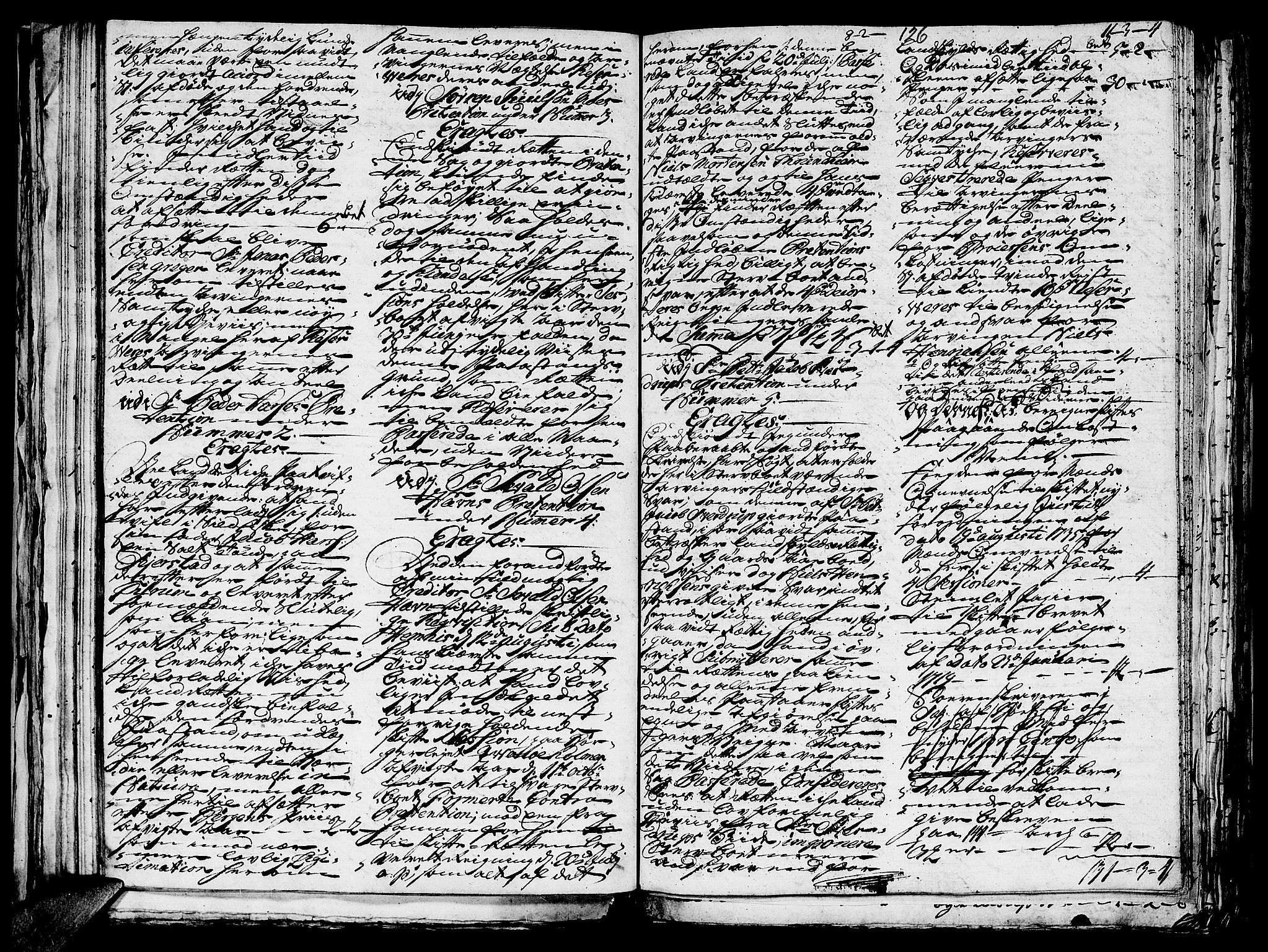Helgeland sorenskriveri, AV/SAT-A-0004/3/3A/L0041: Konseptprotokoll 26, 1758, p. 125b-126a