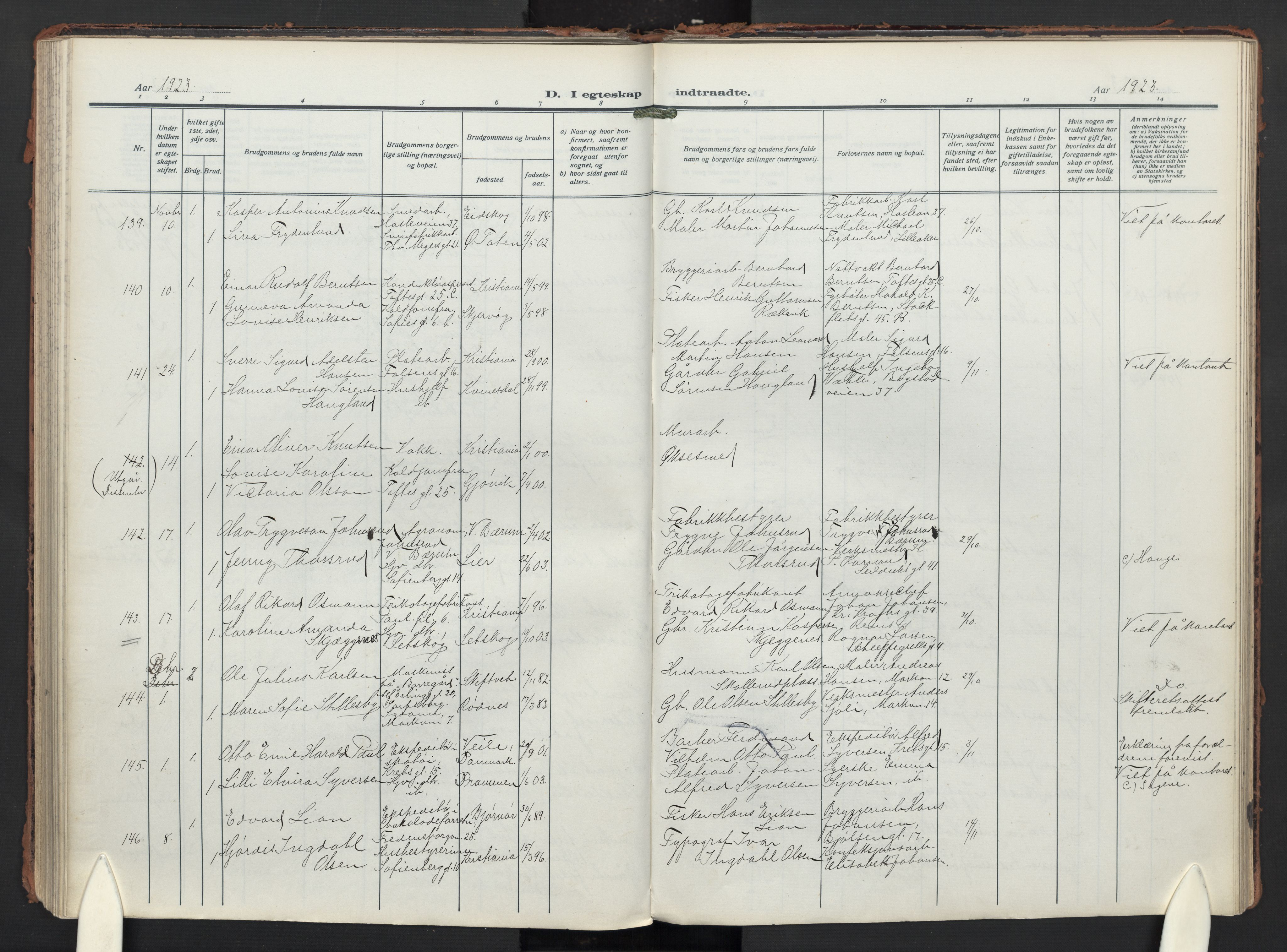 Paulus prestekontor Kirkebøker, AV/SAO-A-10871/F/Fa/L0024: Parish register (official) no. 24, 1917-1929