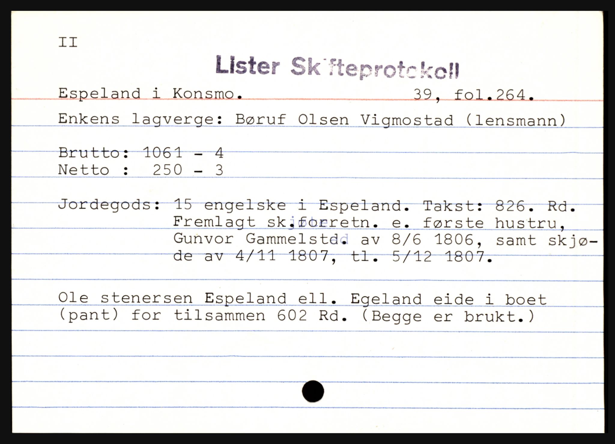 Lister sorenskriveri, AV/SAK-1221-0003/H, p. 7949